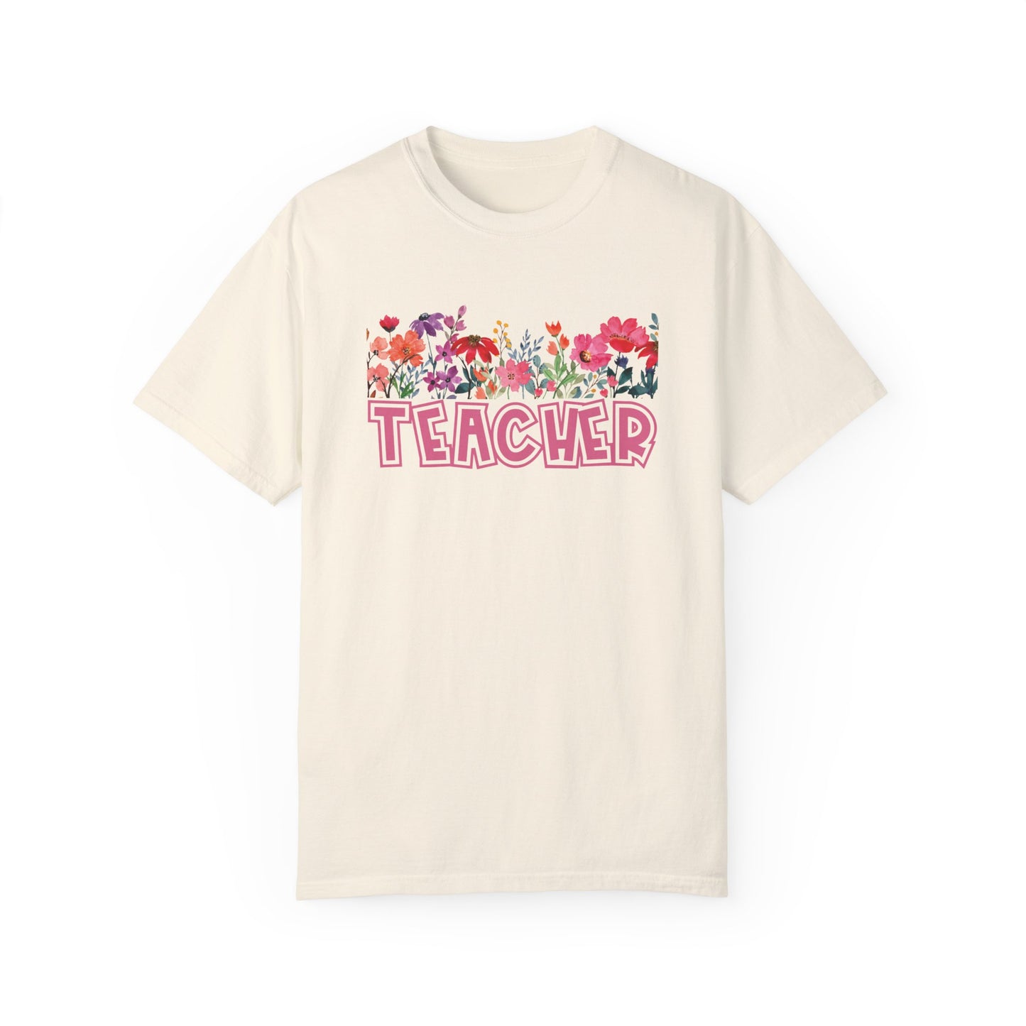 Bright Floral Teacher Tee