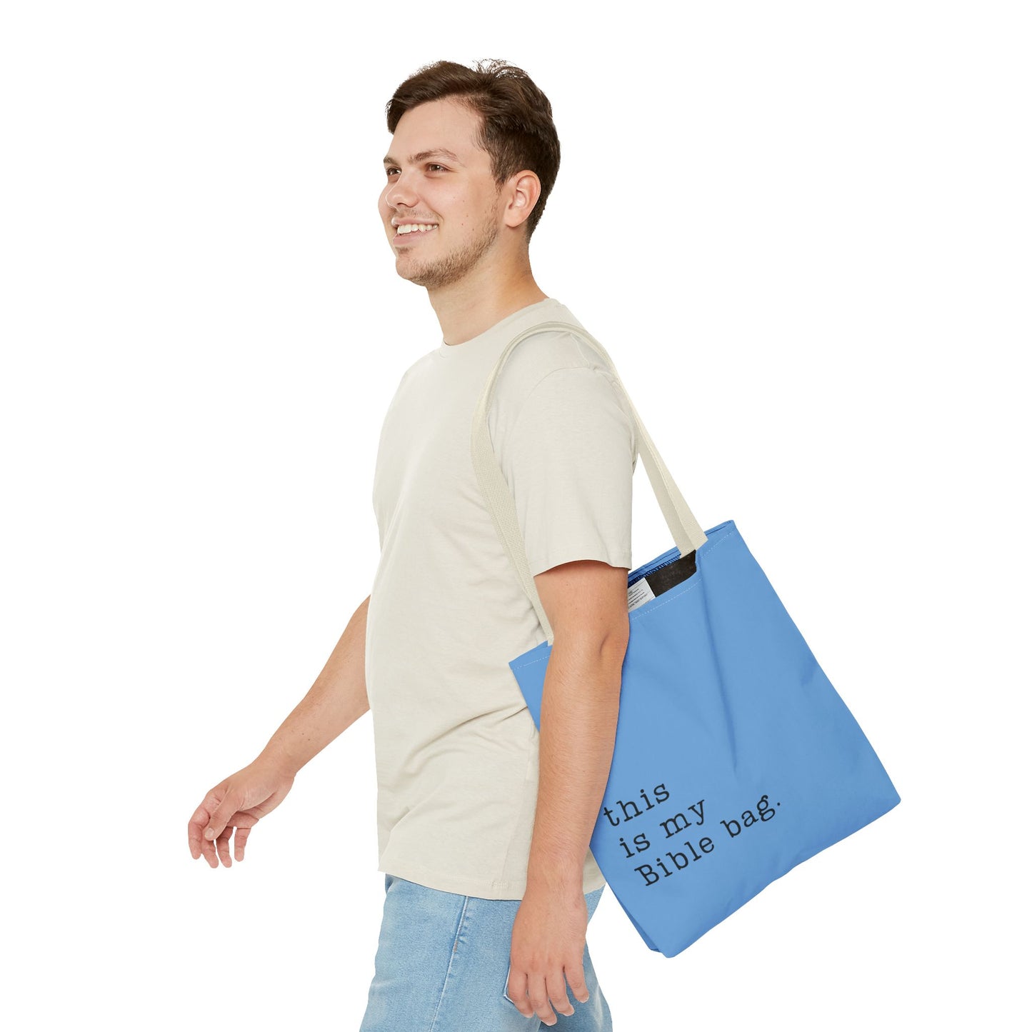 This is my Bible Bag Blue Tote