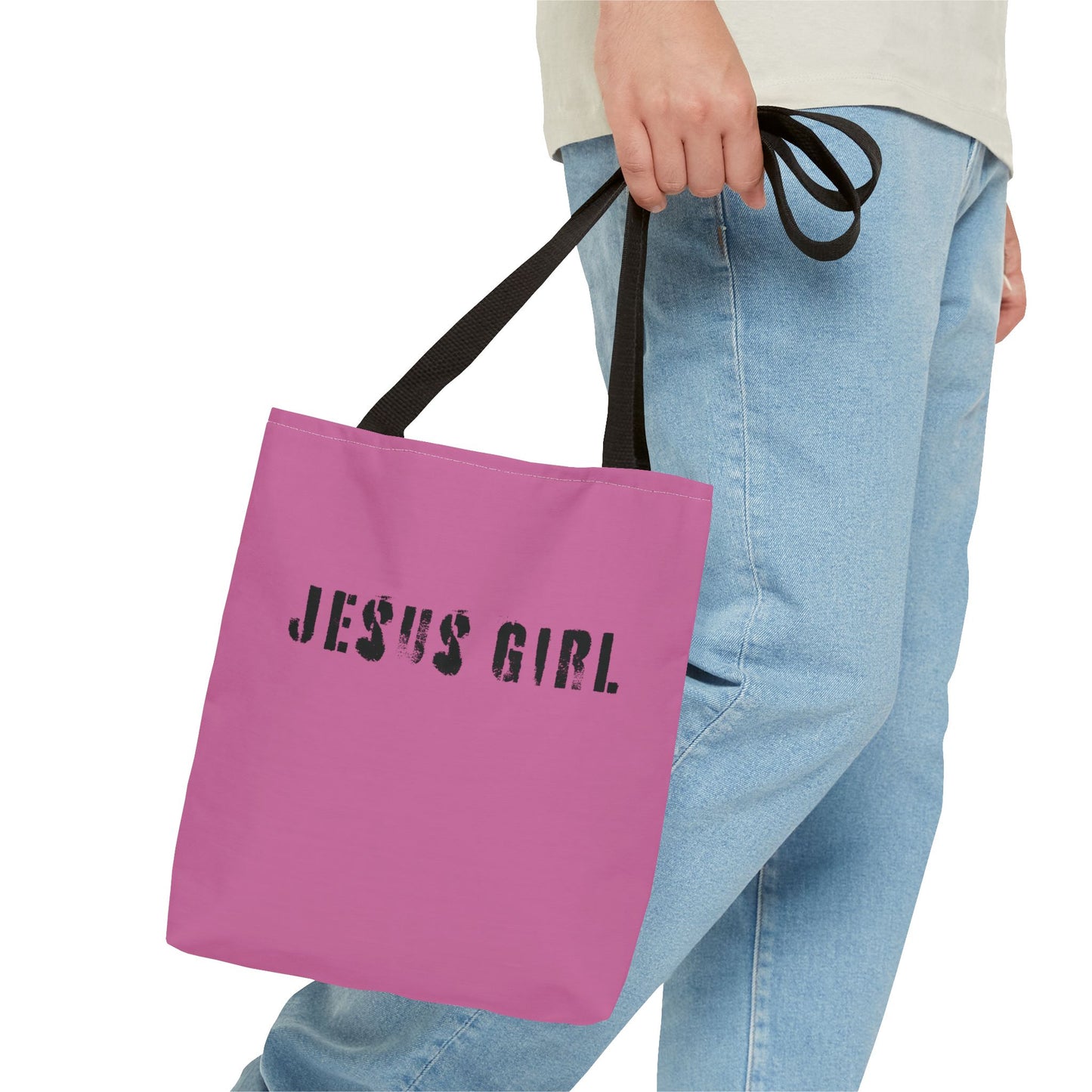 Jesus Girl Pink Bible Tote Bag