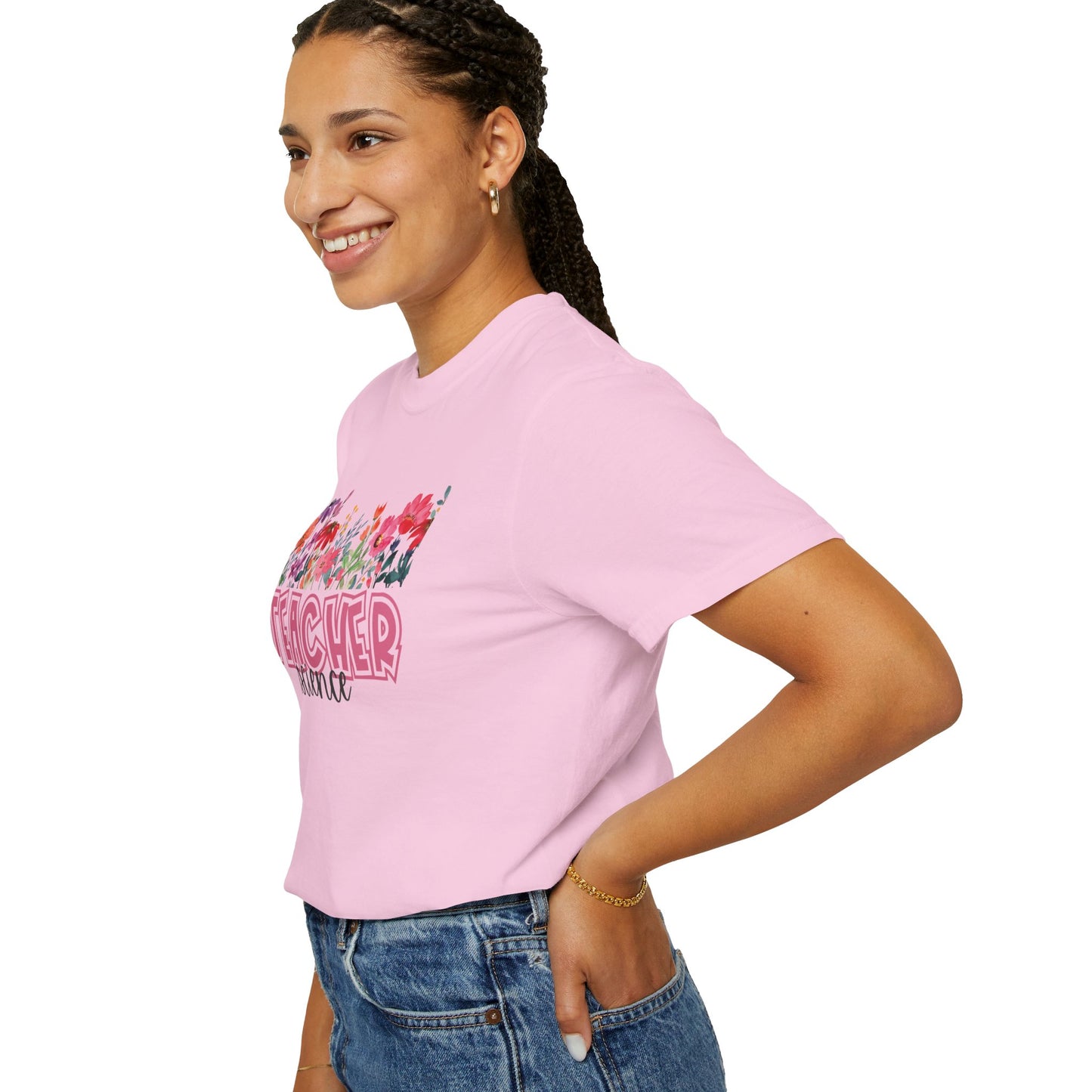 Bright Floral Science Teacher Tee