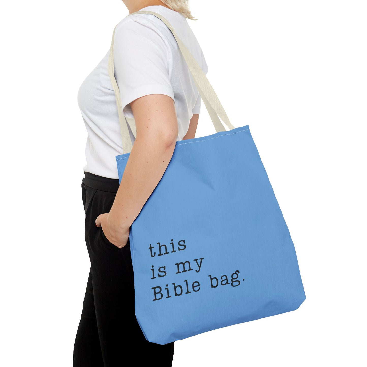 This is my Bible Bag Blue Tote