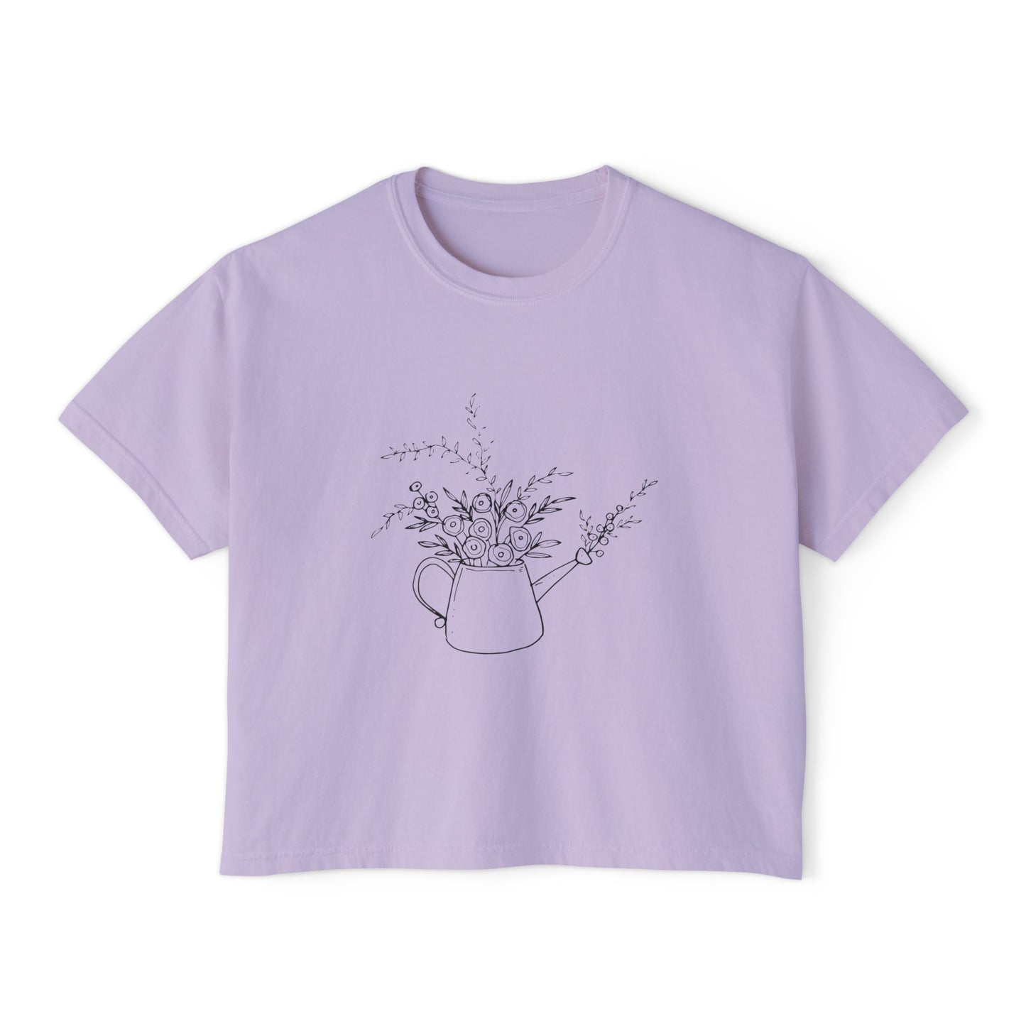 Watering Can Oversized Cropped Tee