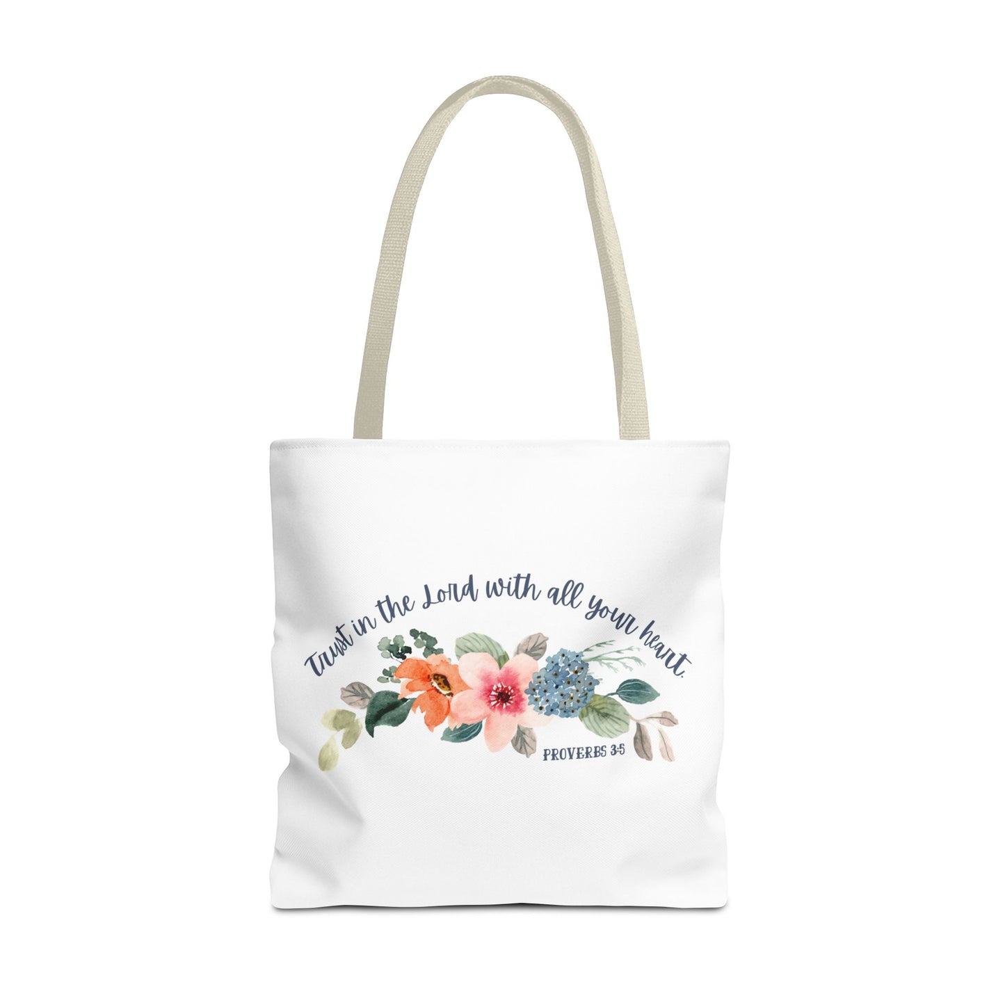 Proverbs 3:5 Bible Tote Bag