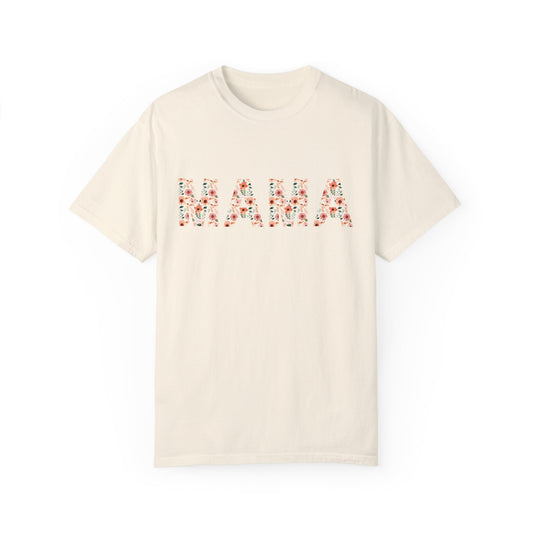 Fresh Coral Floral Mama Tee