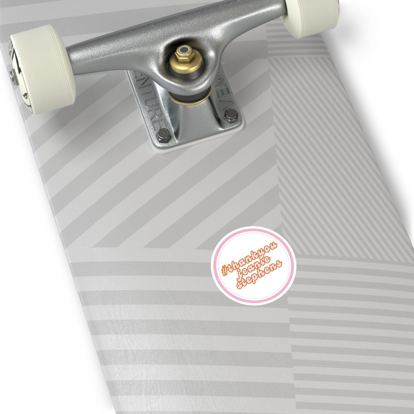 #thankyoujeaniestephens Round Sticker — Sticker for Laptops, Water Bottles & Gifts