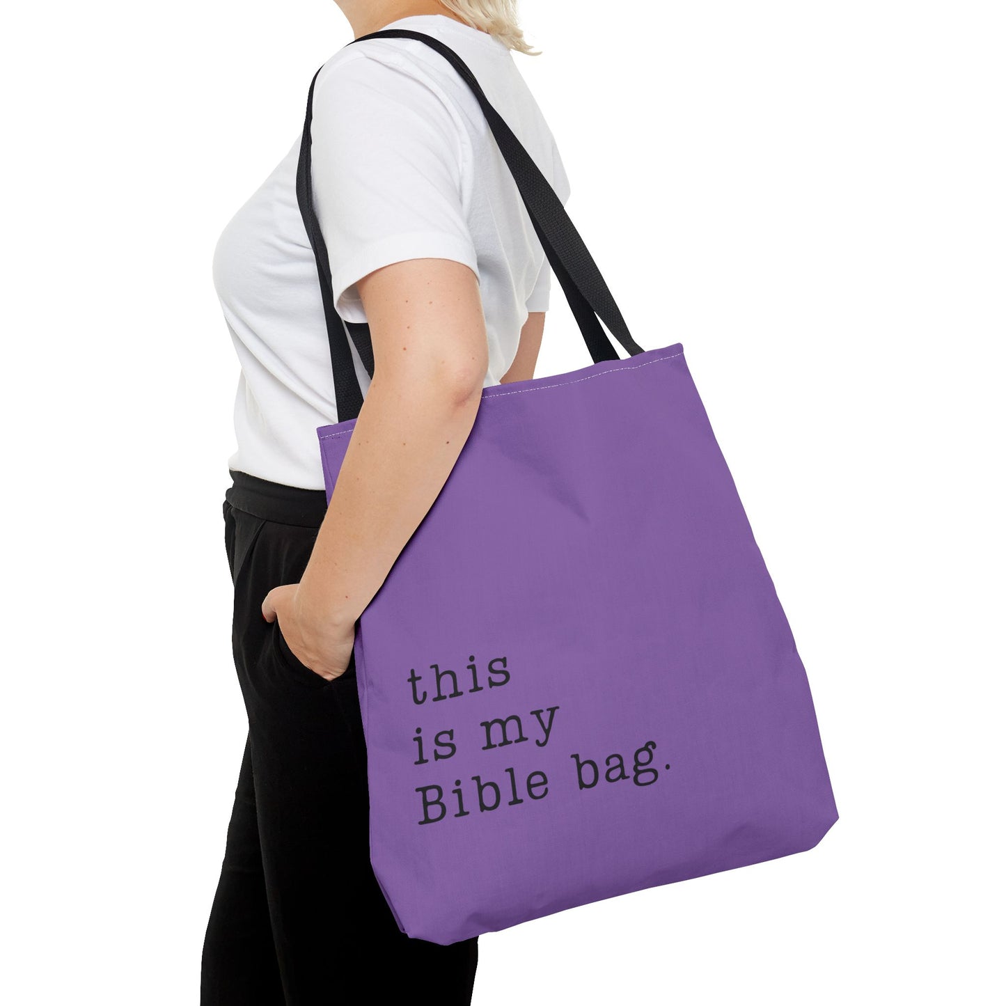 This is my Bible Bag Purple Tote