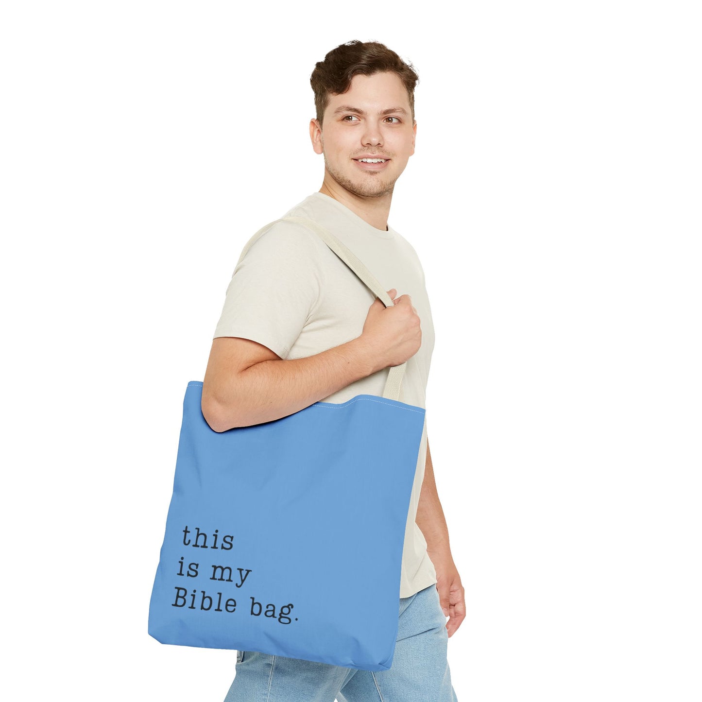 This is my Bible Bag Blue Tote