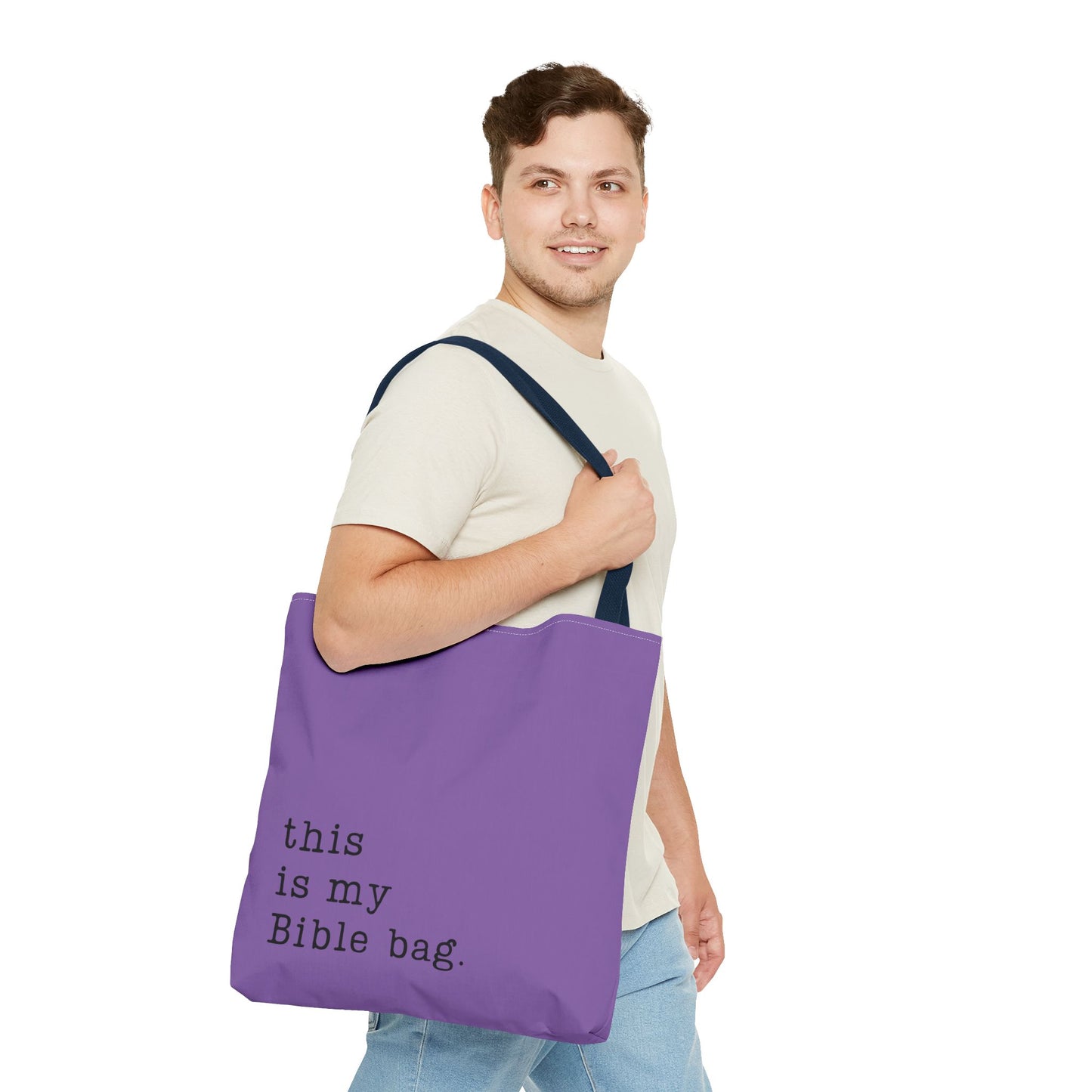 This is my Bible Bag Purple Tote