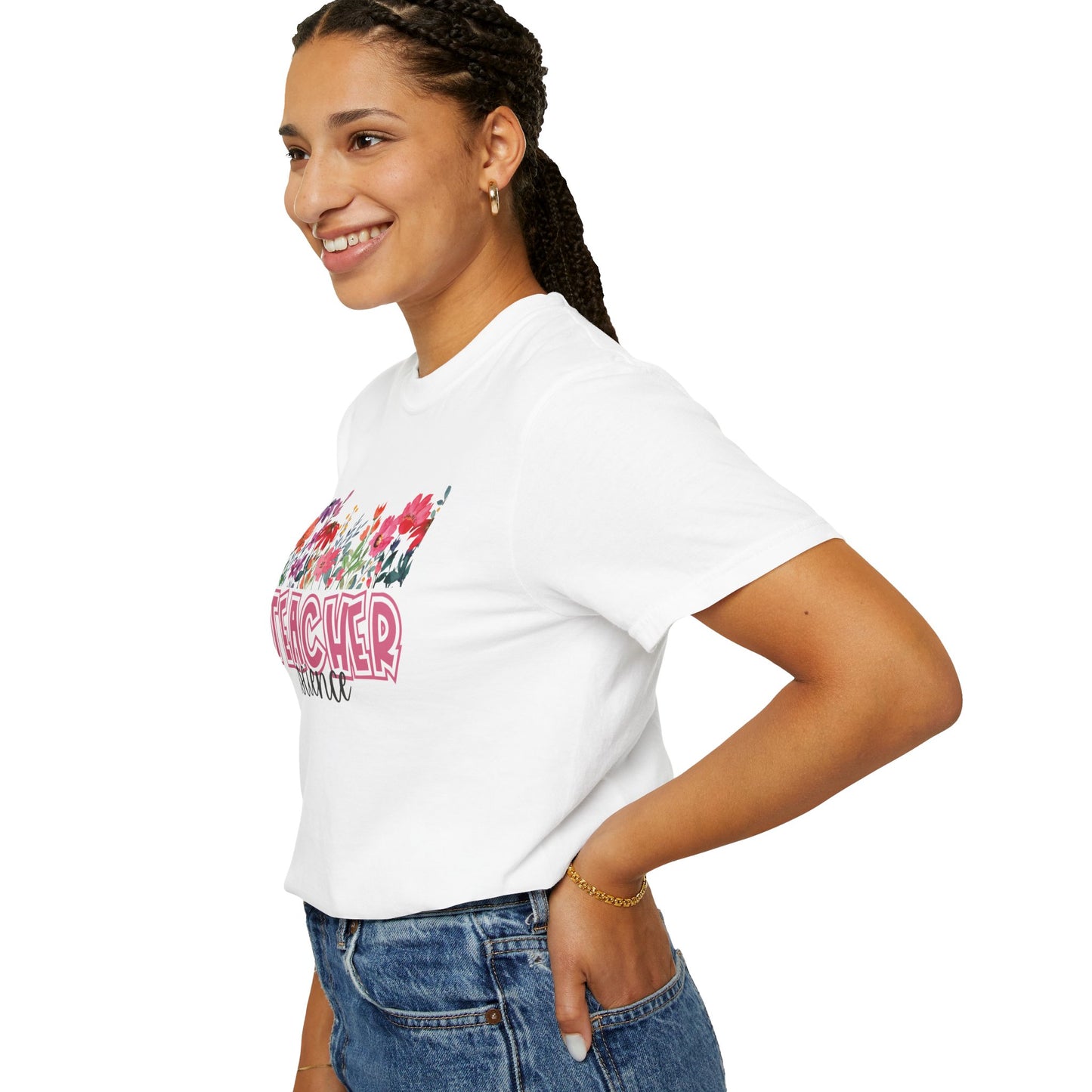 Bright Floral Science Teacher Tee