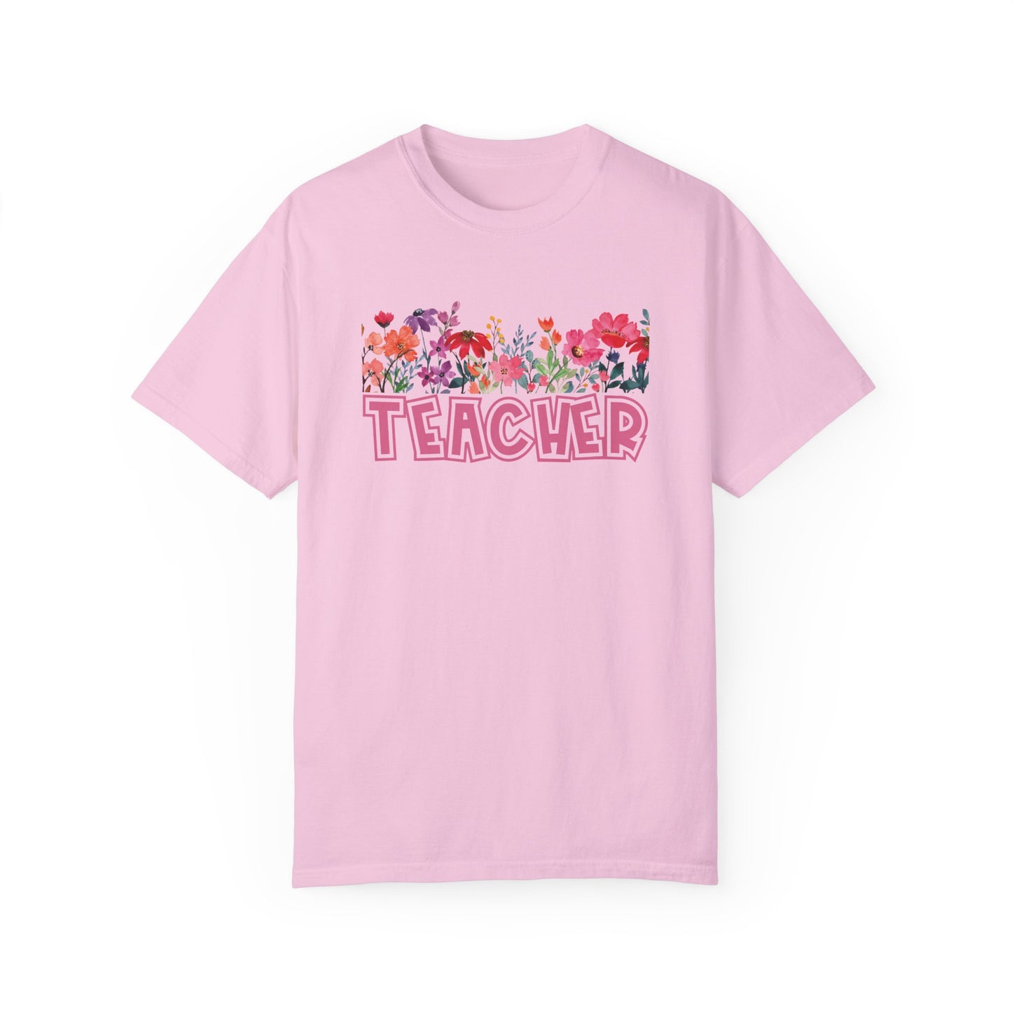 Bright Floral Teacher Tee