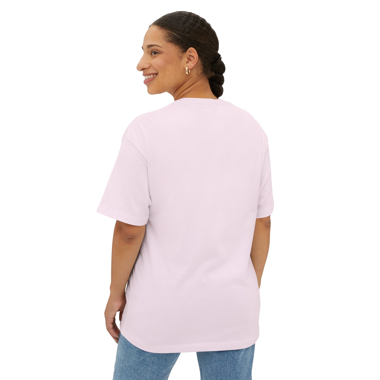 Farm Mama Oversized Boxy Tee (blue text)