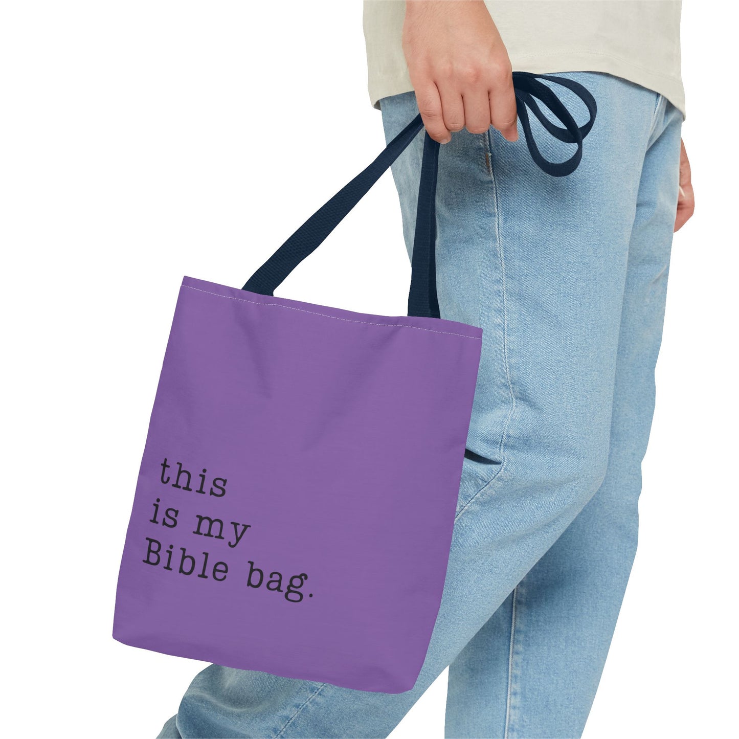 This is my Bible Bag Purple Tote