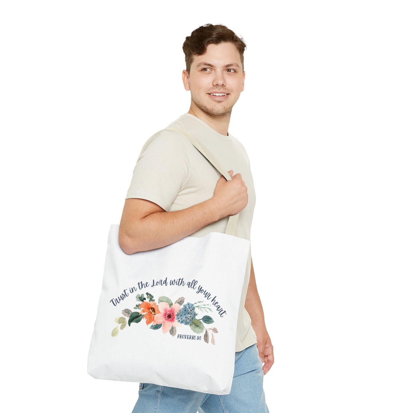 Proverbs 3:5 Bible Tote Bag