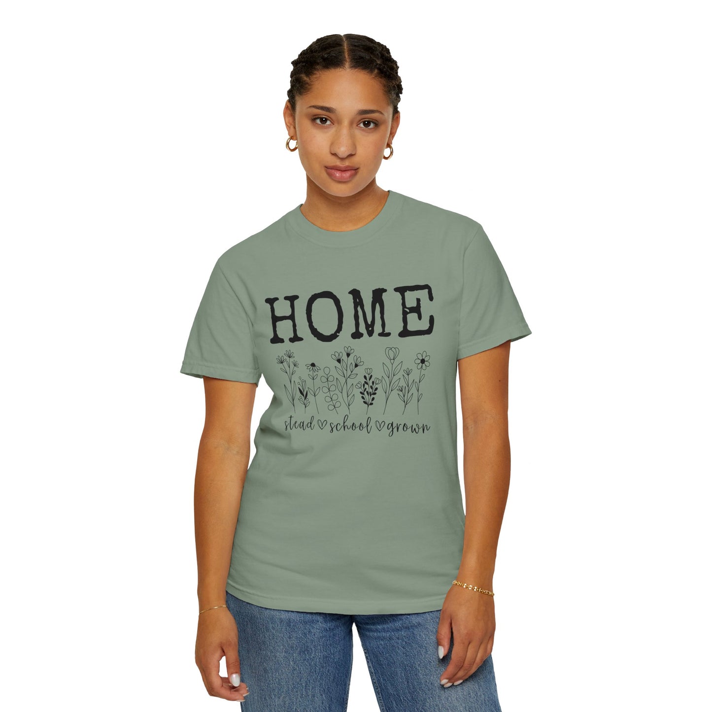 Homestead, Homeschool, Homegrown Floral Tee