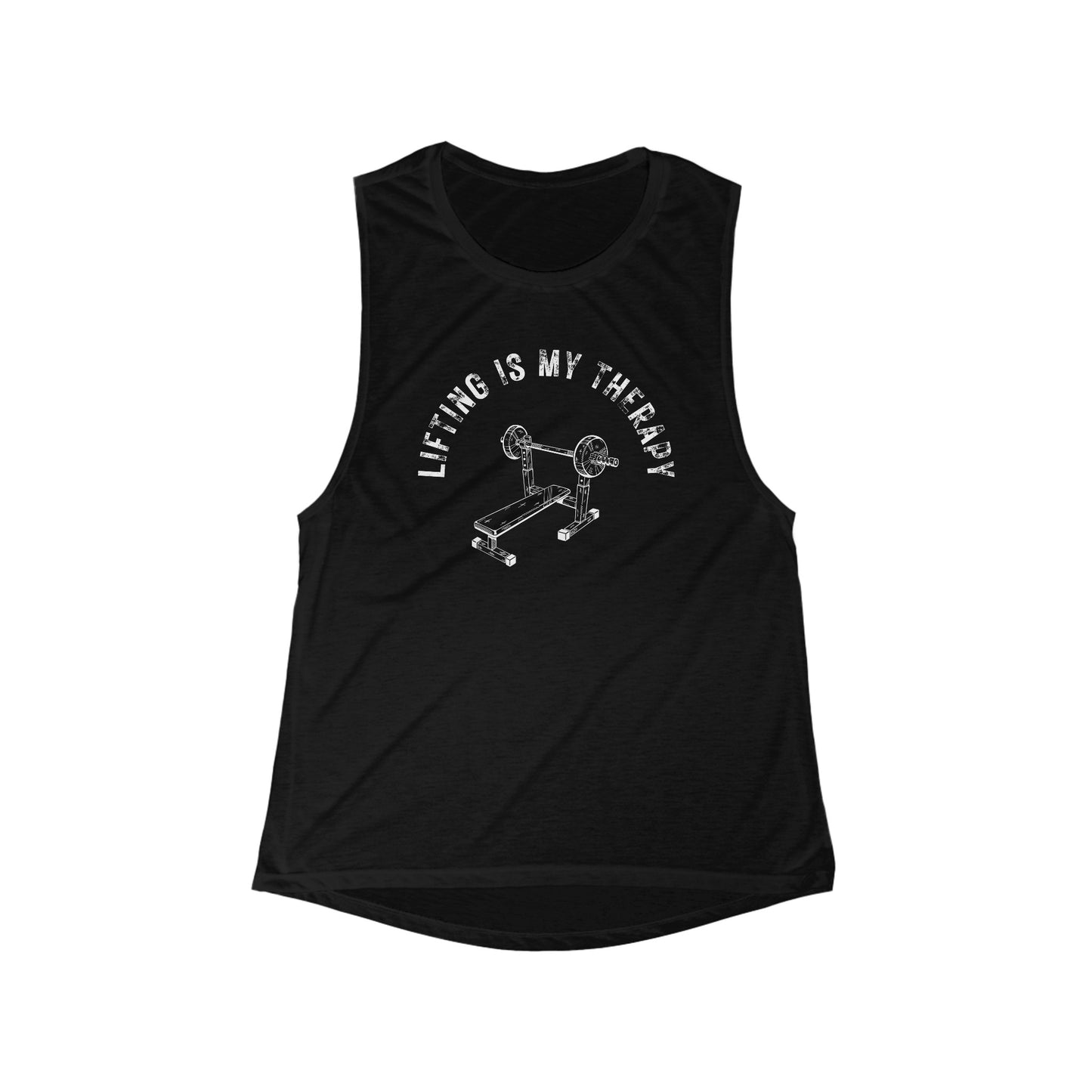 Lifting is My Therapy Women's Muscle Tank