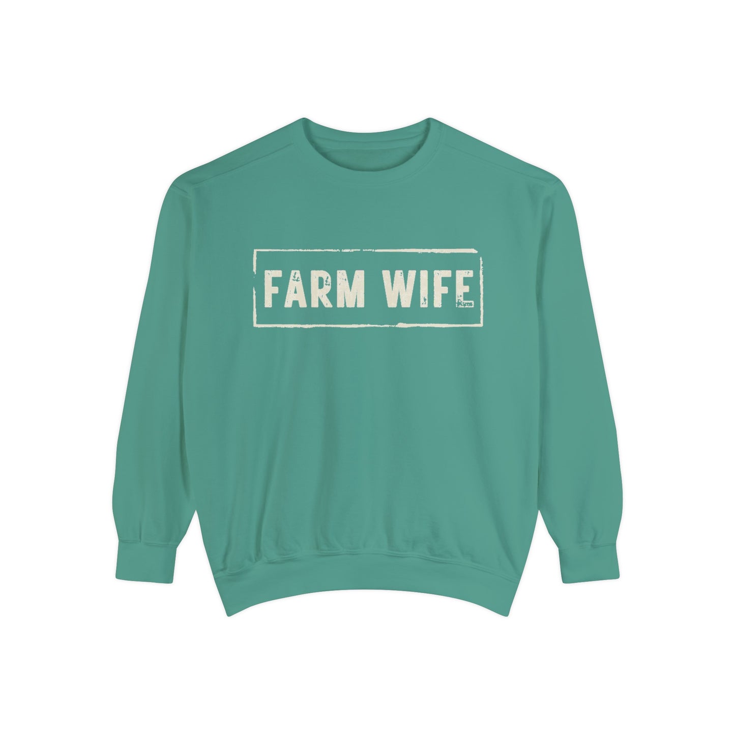 Farm Wife Crew Neck (cream text)