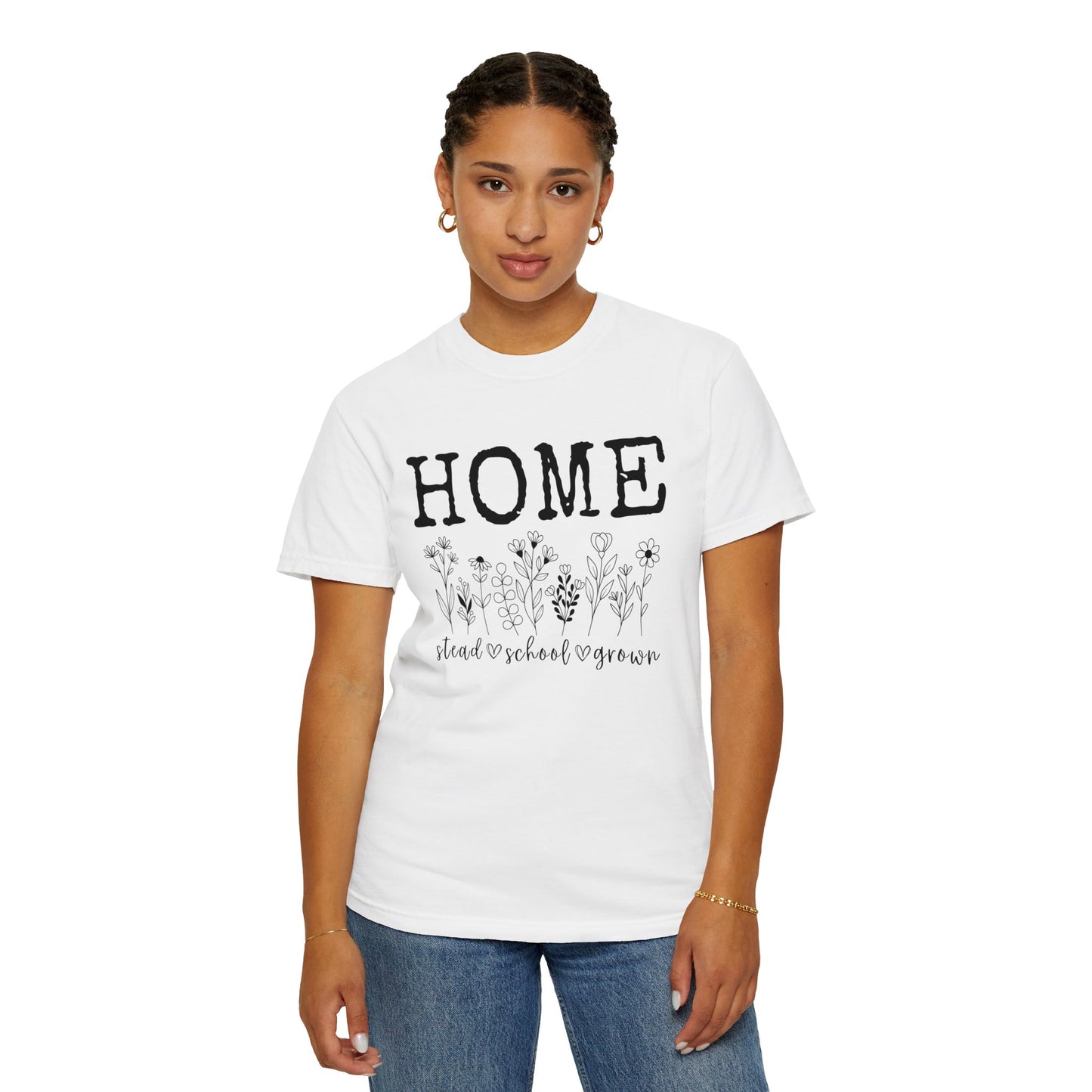 Homestead, Homeschool, Homegrown Floral Tee