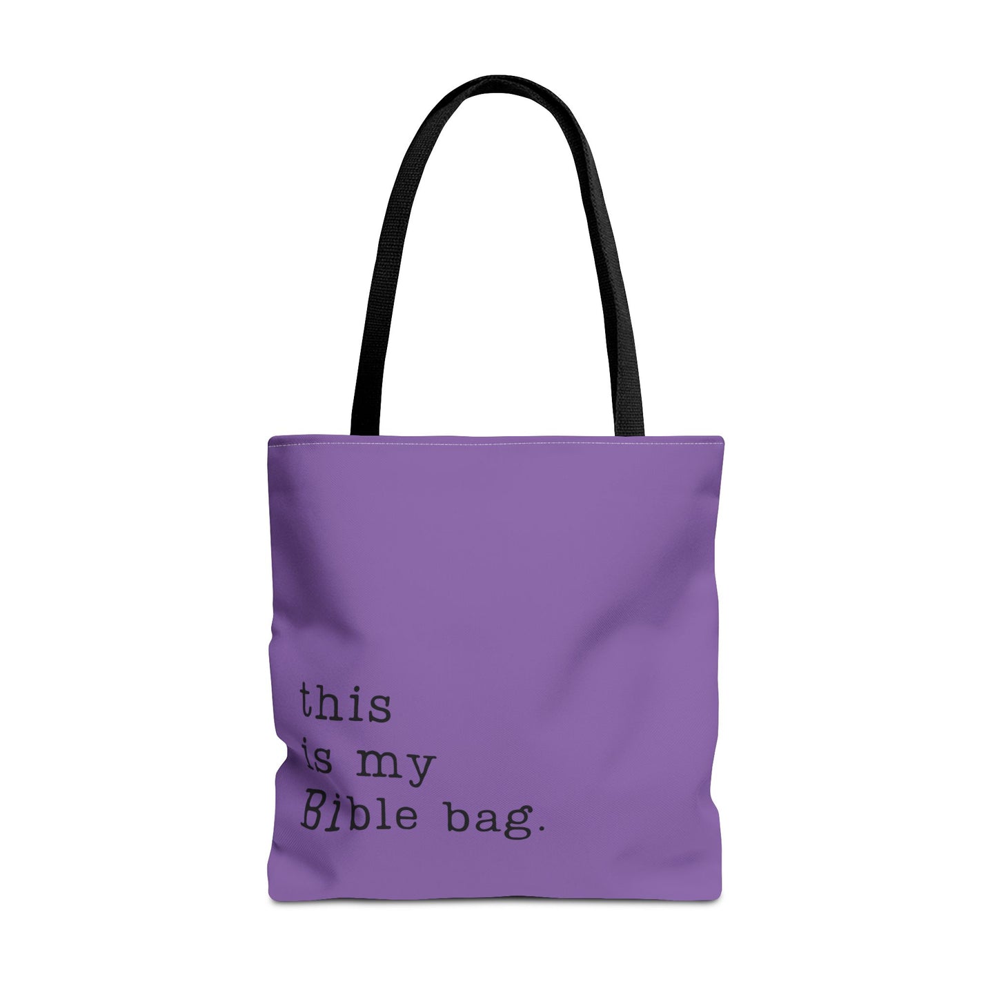 This is my Bible Bag Purple Tote