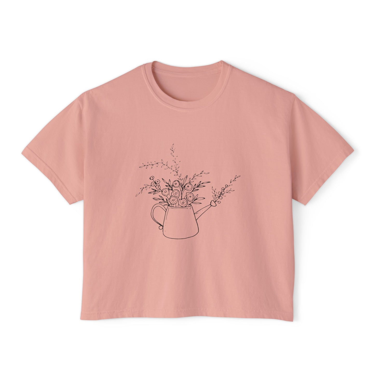 Watering Can Oversized Cropped Tee