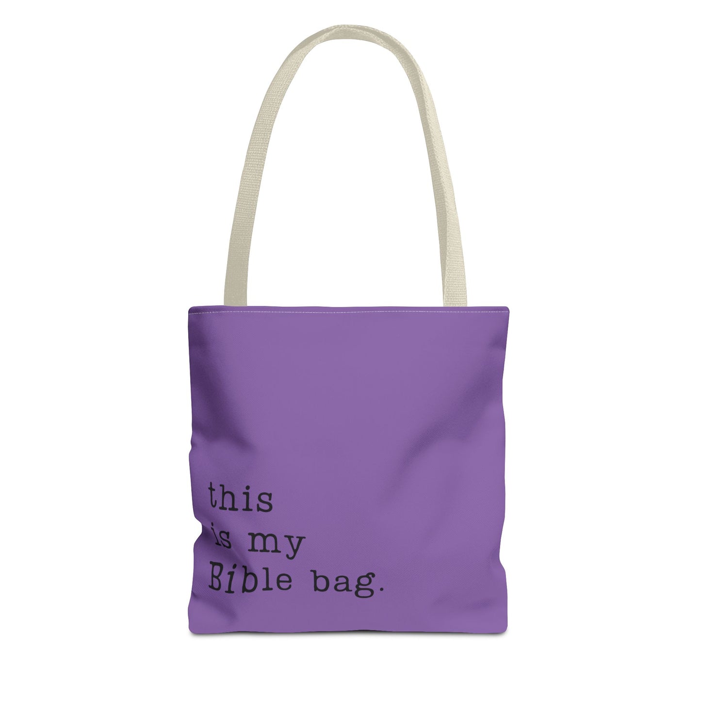 This is my Bible Bag Purple Tote