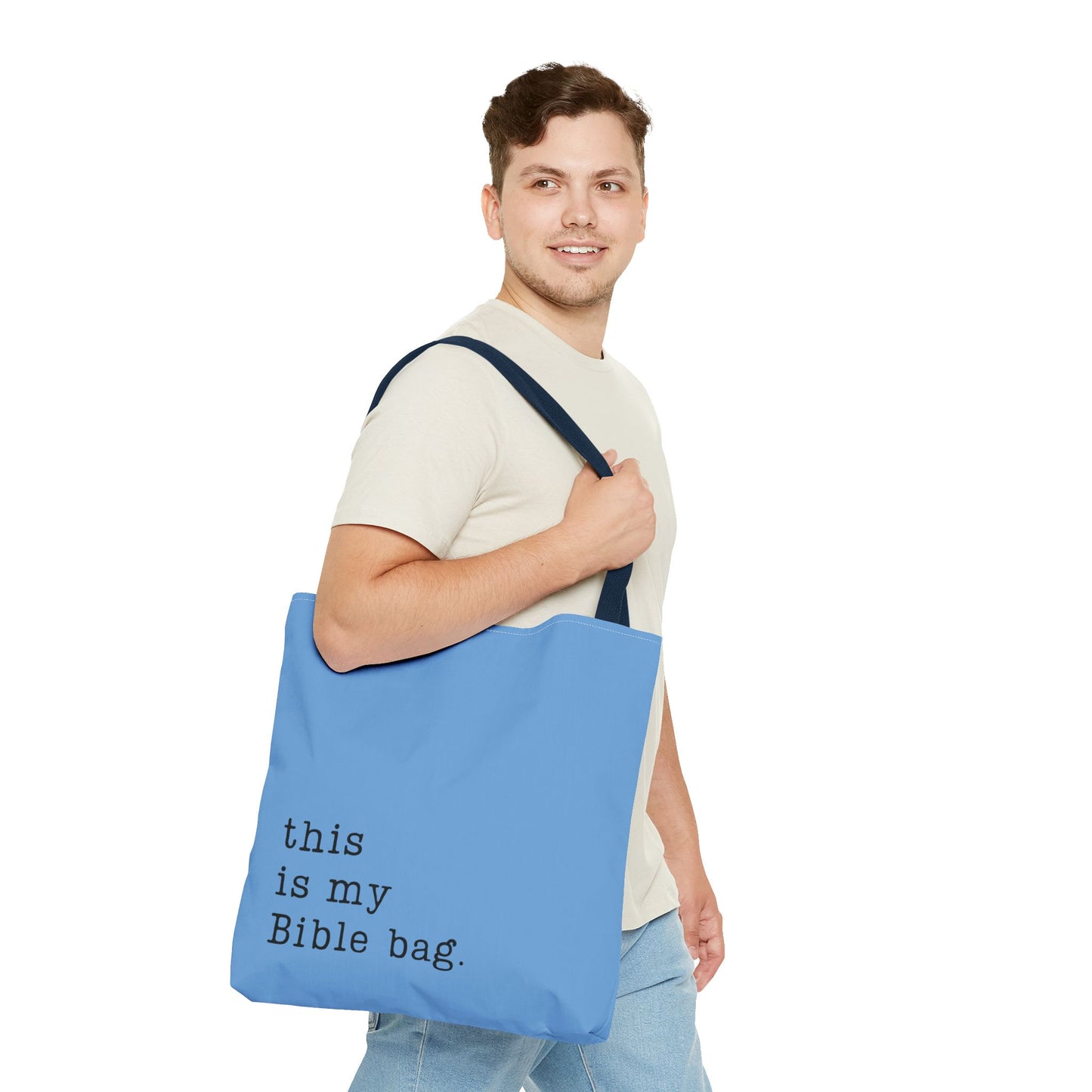 This is my Bible Bag Blue Tote