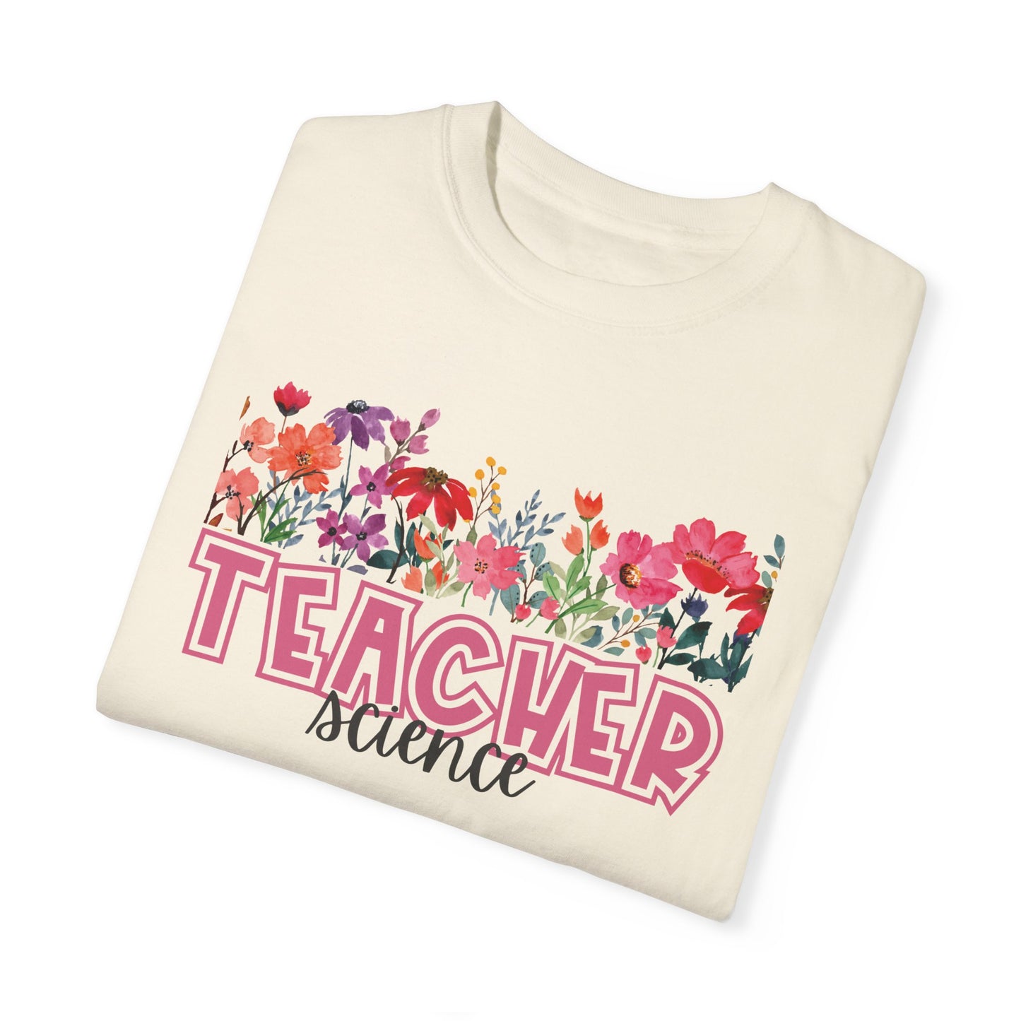 Bright Floral Science Teacher Tee