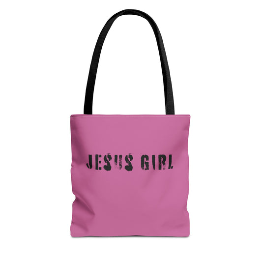 Jesus Girl Pink Bible Tote Bag