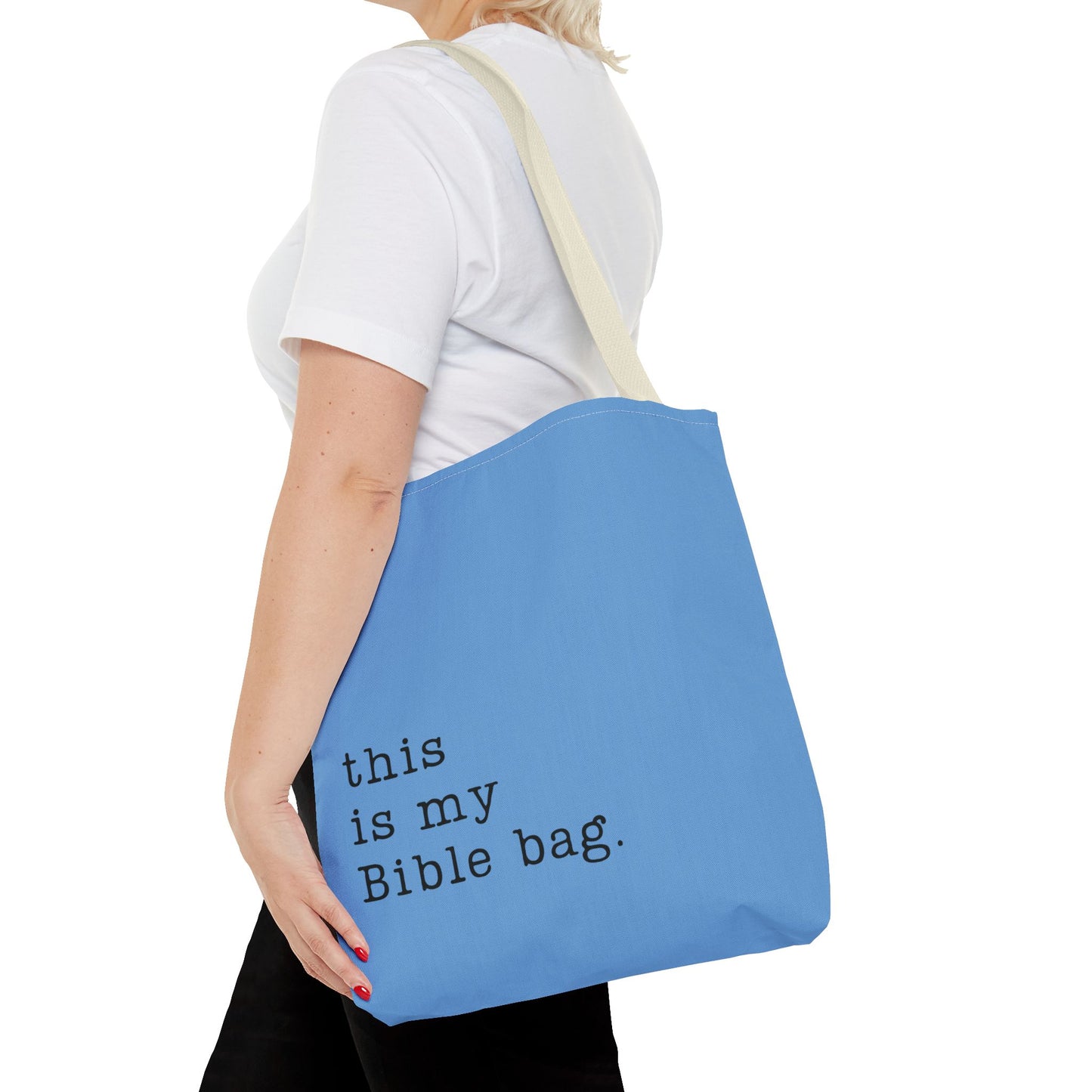 This is my Bible Bag Blue Tote