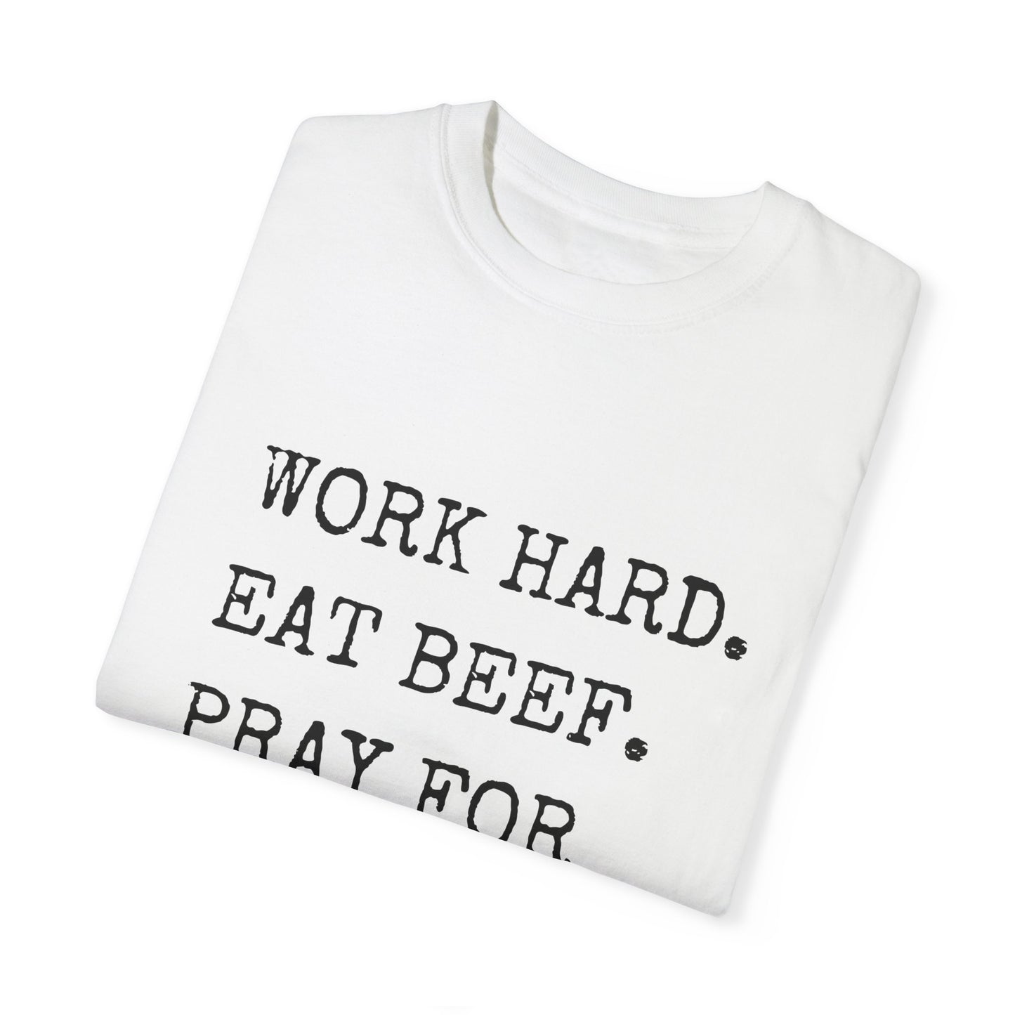 Work Hard, Pray for America Farmer Tee