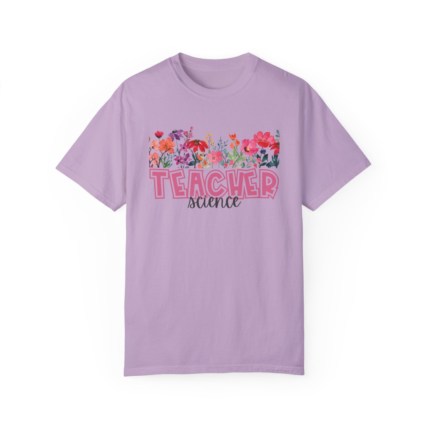 Bright Floral Science Teacher Tee