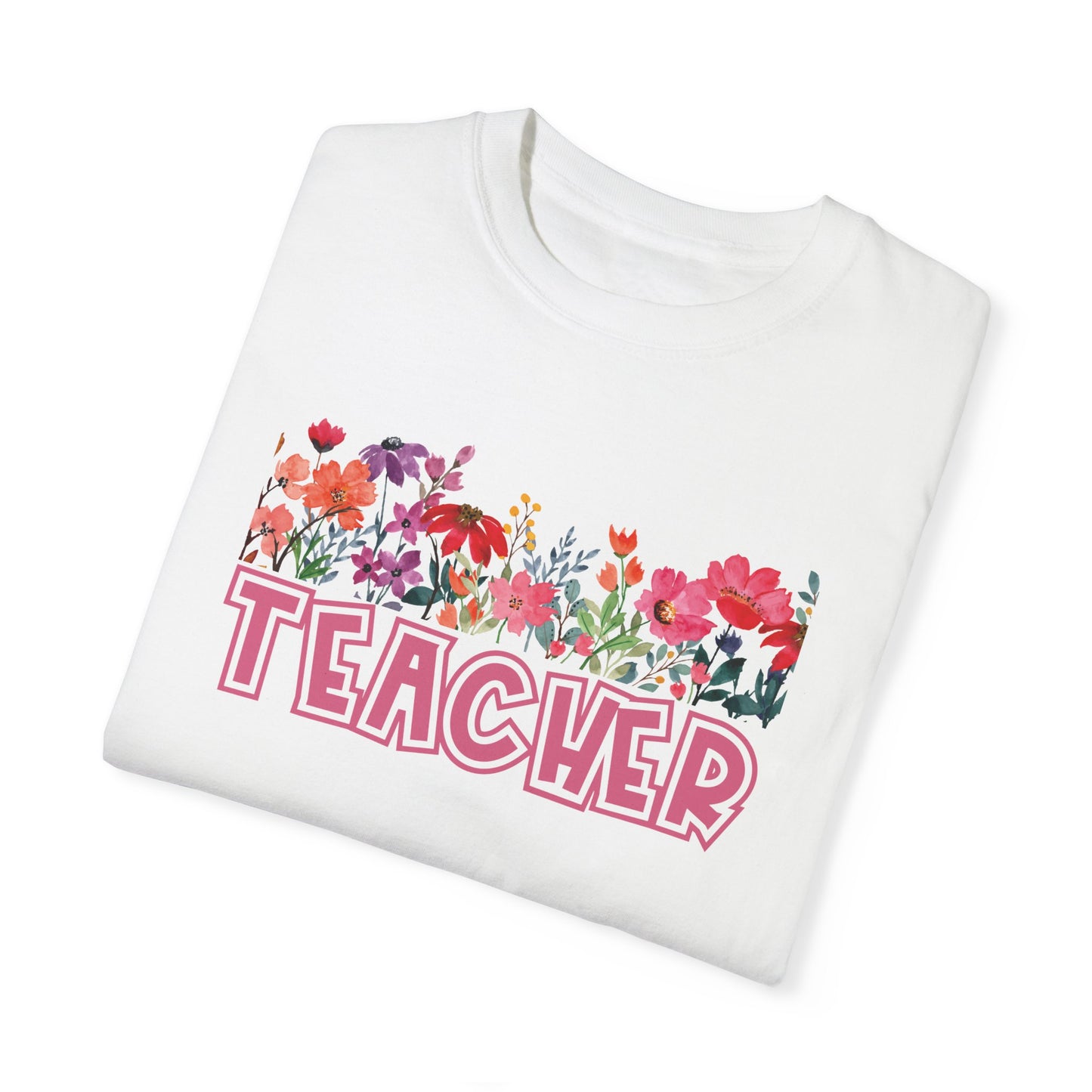 Bright Floral Teacher Tee