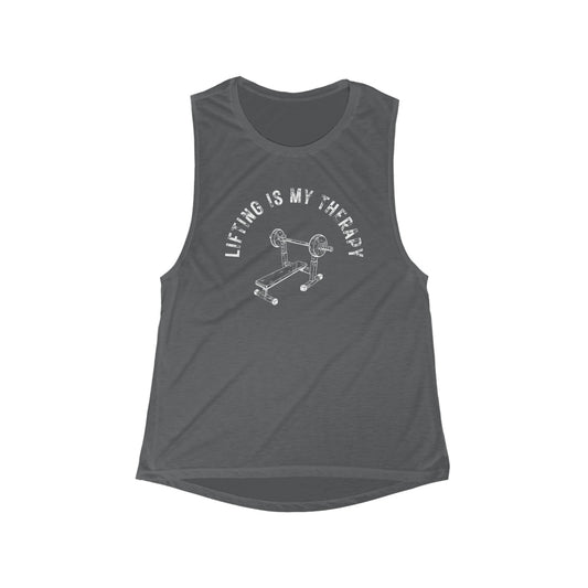 Lifting is My Therapy Women's Muscle Tank