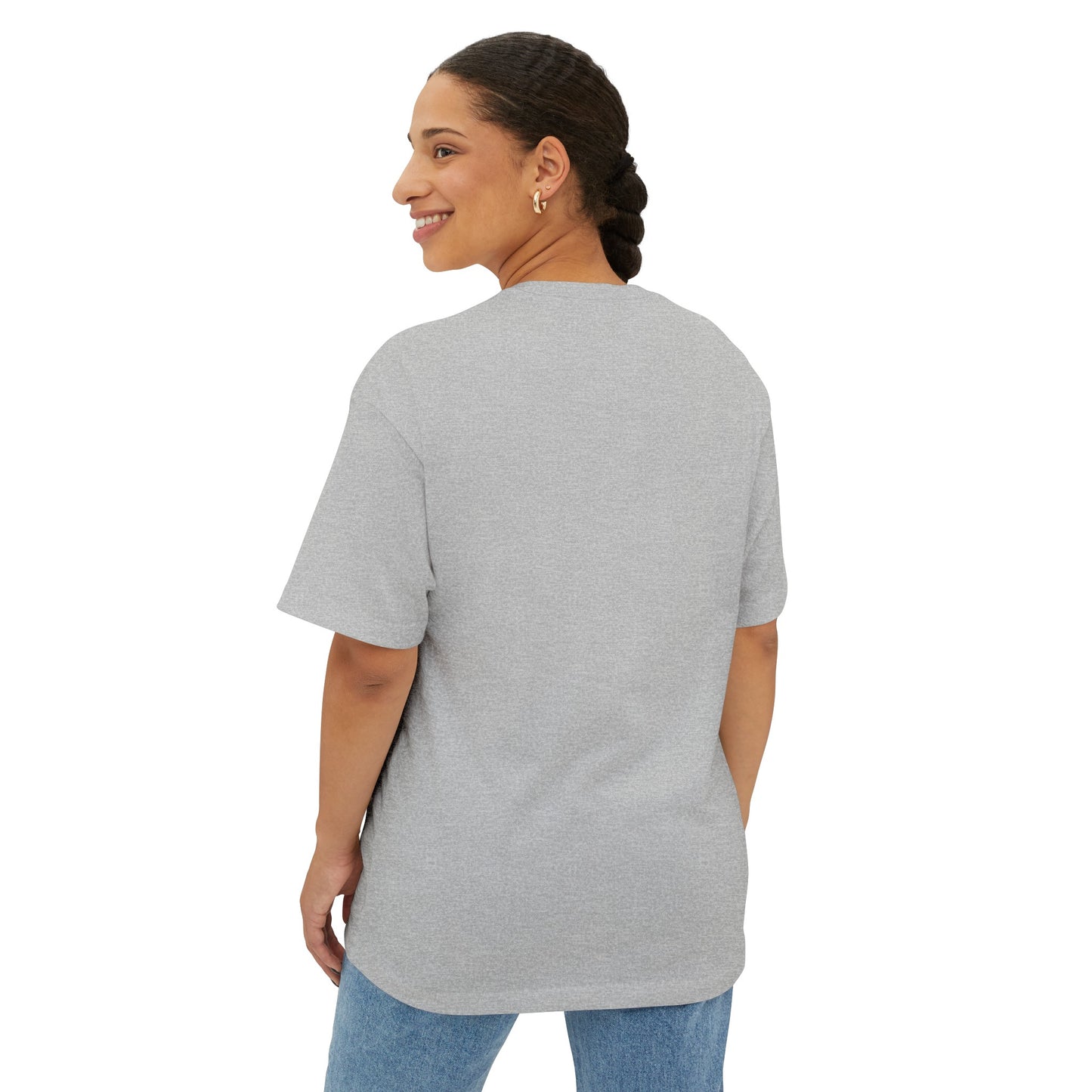 Farm Mama Oversized Boxy Tee (blue text)