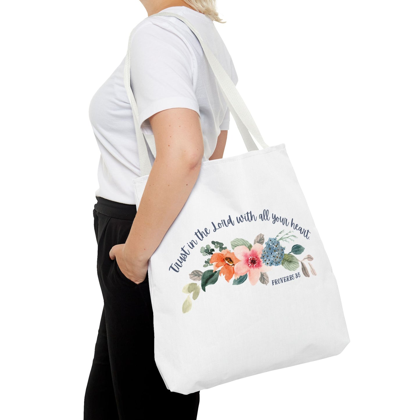 Proverbs 3:5 Bible Tote Bag