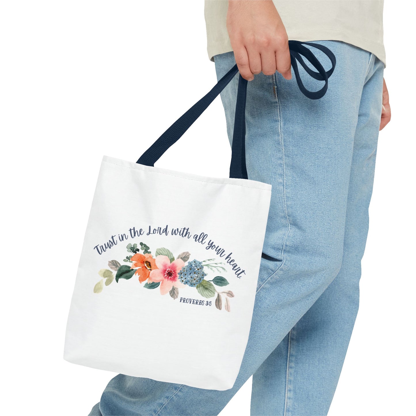 Proverbs 3:5 Bible Tote Bag