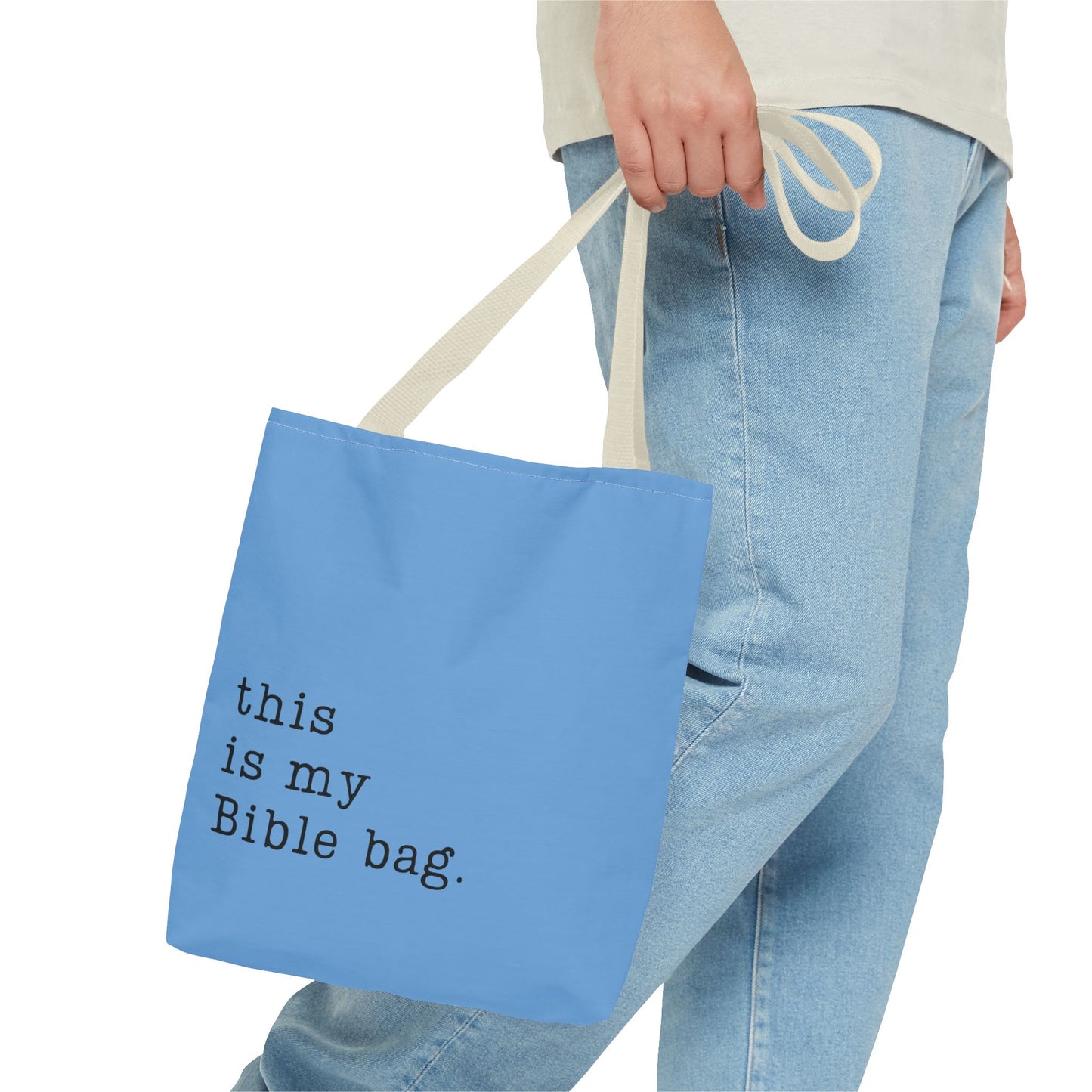 This is my Bible Bag Blue Tote