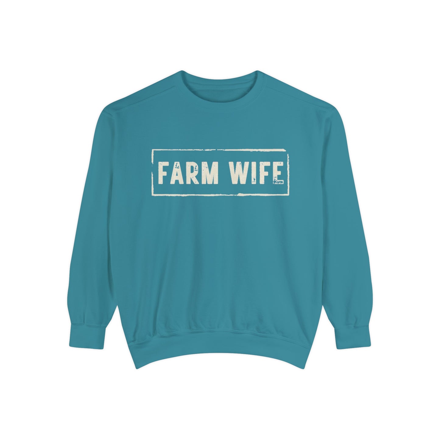 Farm Wife Crew Neck (cream text)