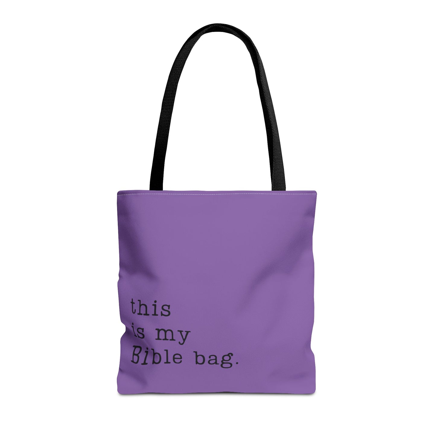 This is my Bible Bag Purple Tote