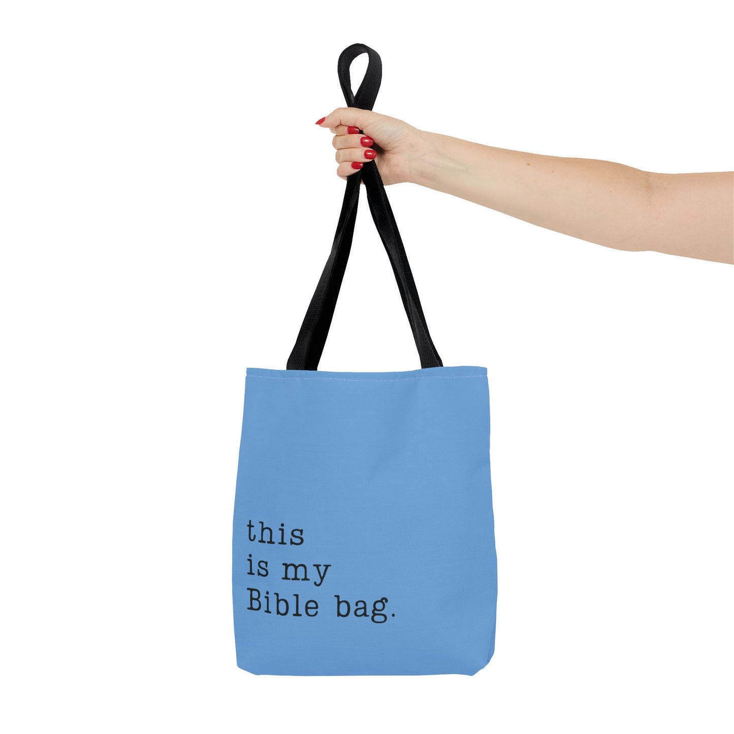 This is my Bible Bag Blue Tote