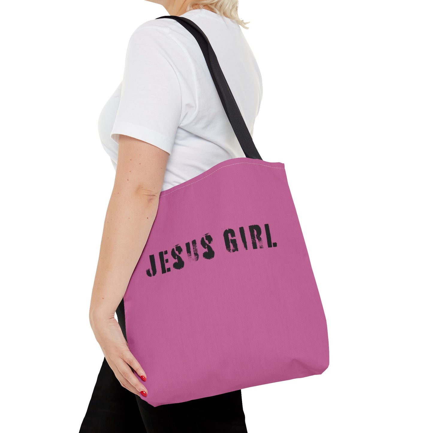 Jesus Girl Pink Bible Tote Bag