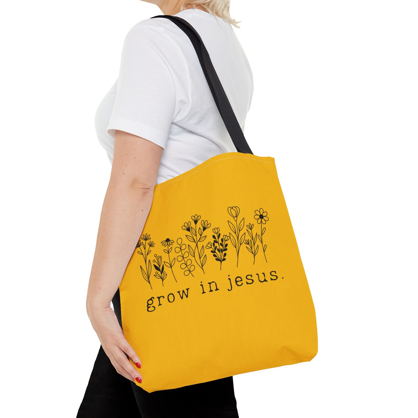 Grow in Jesus Bible Tote Bag