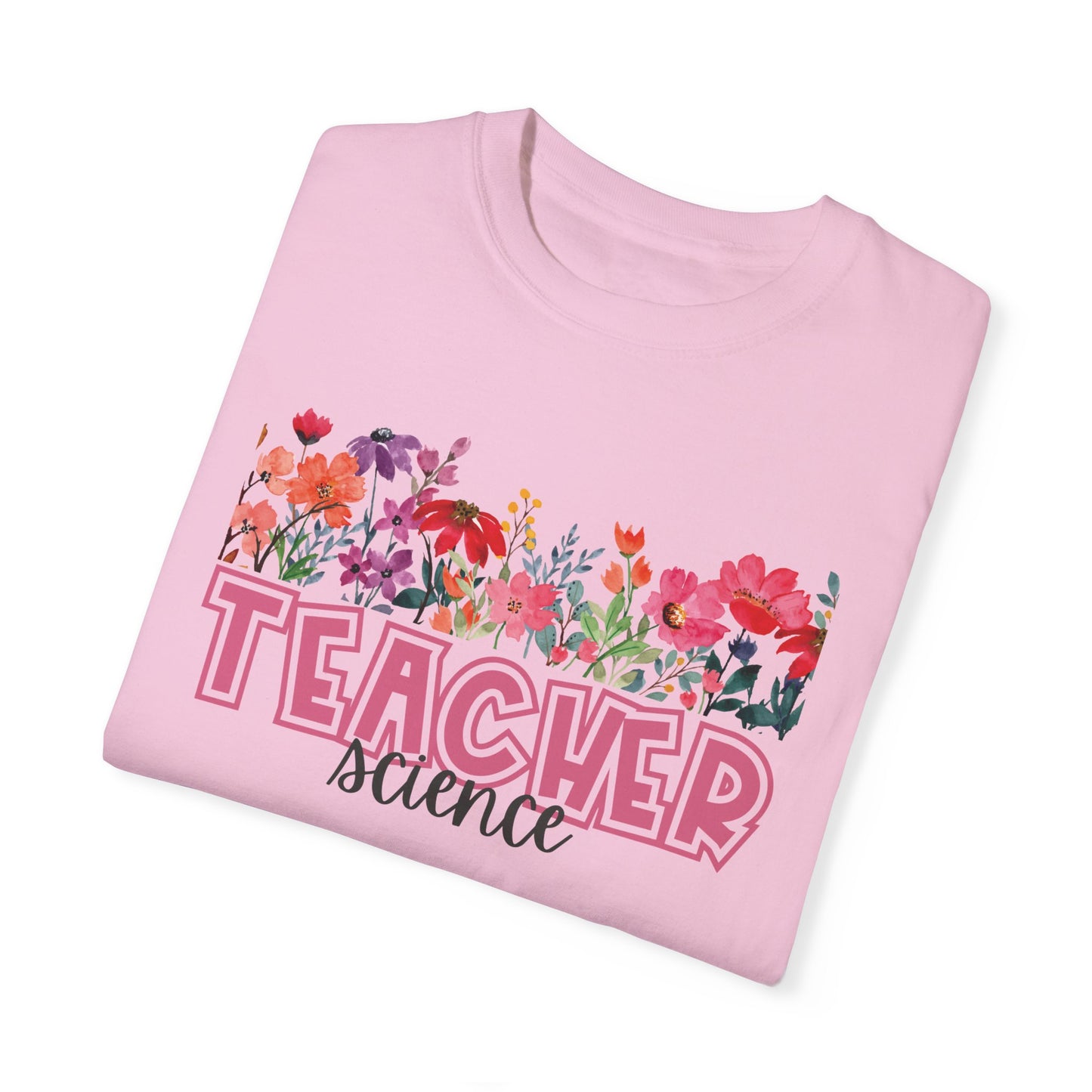 Bright Floral Science Teacher Tee