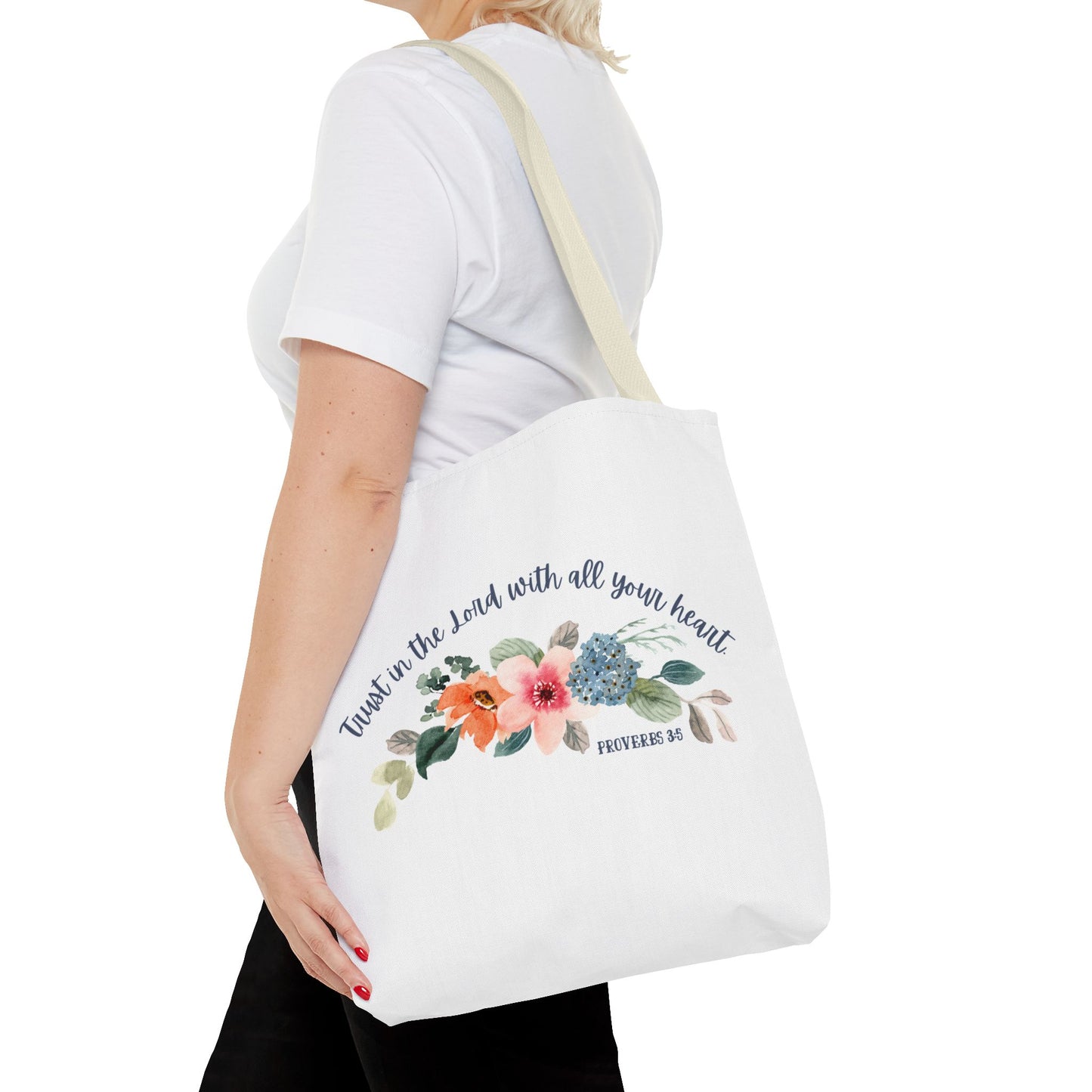 Proverbs 3:5 Bible Tote Bag