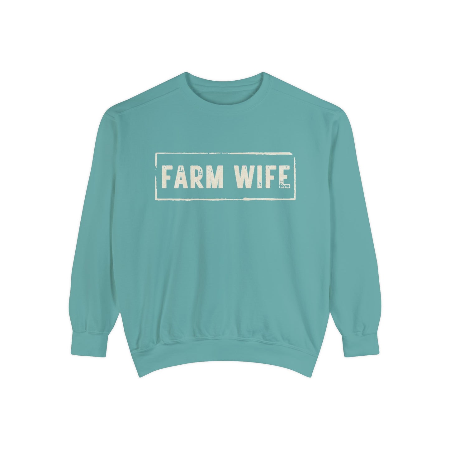 Farm Wife Crew Neck (cream text)