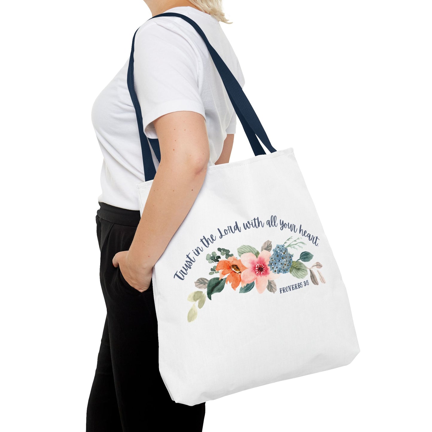 Proverbs 3:5 Bible Tote Bag