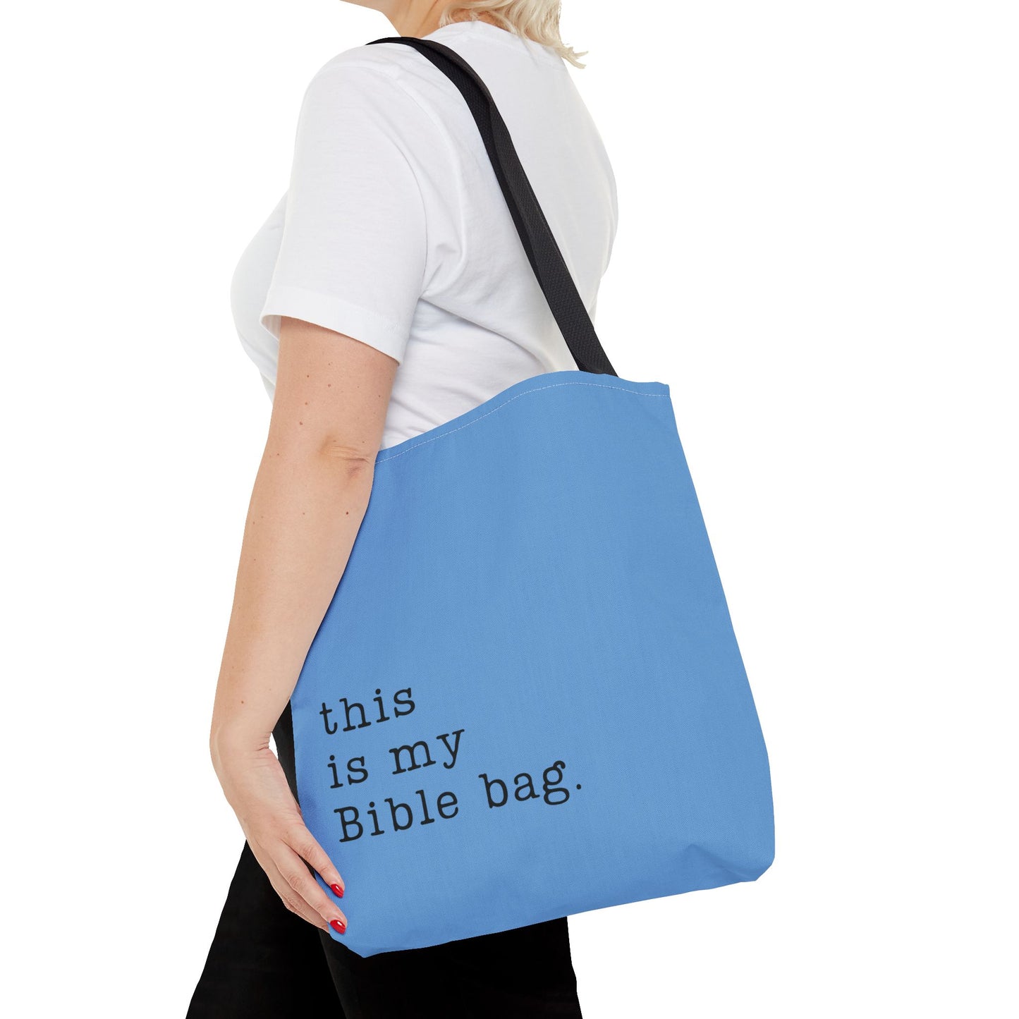 This is my Bible Bag Blue Tote