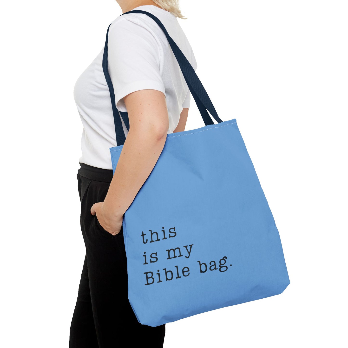 This is my Bible Bag Blue Tote