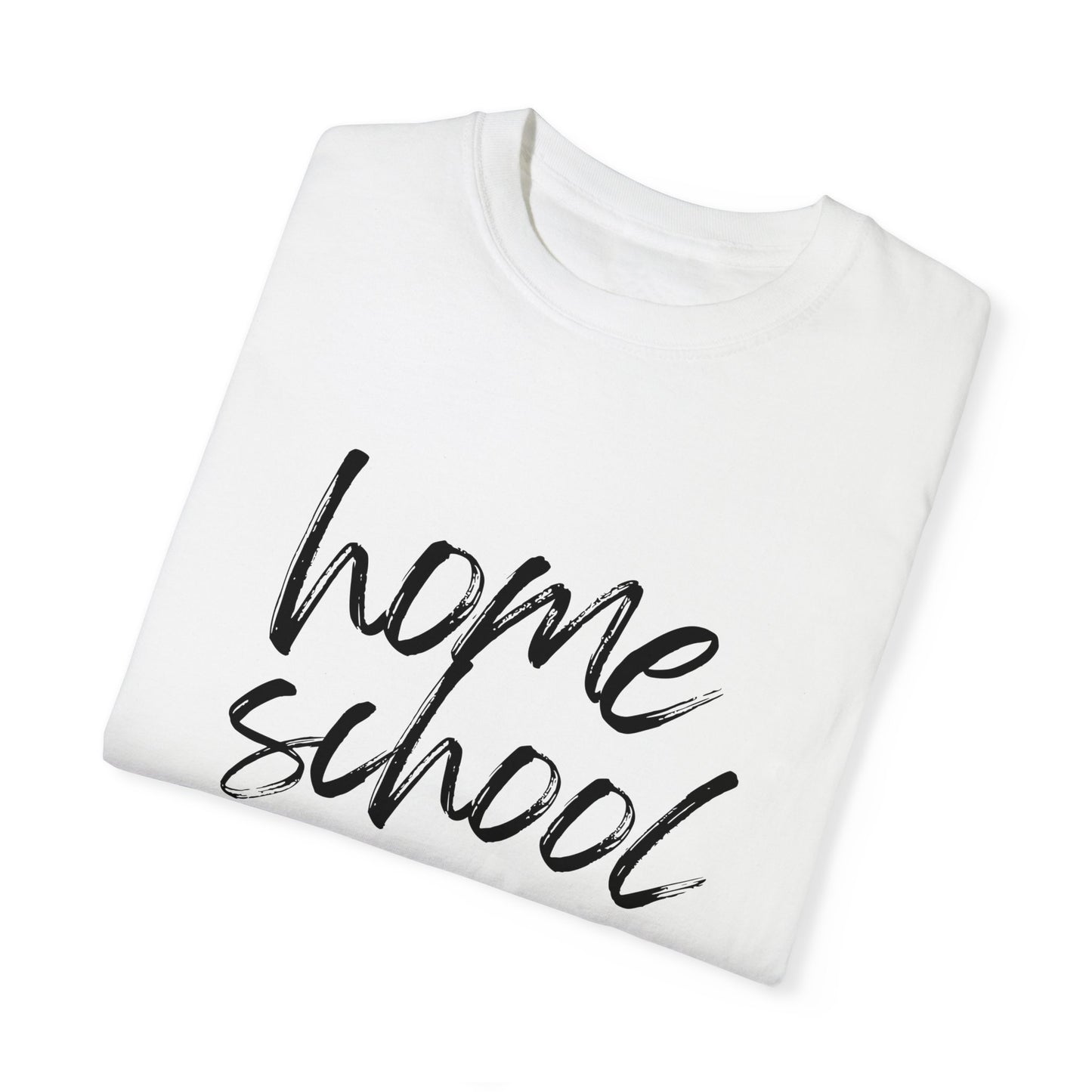 Homeschool Pray, Teach, Repeat Tee (black text)