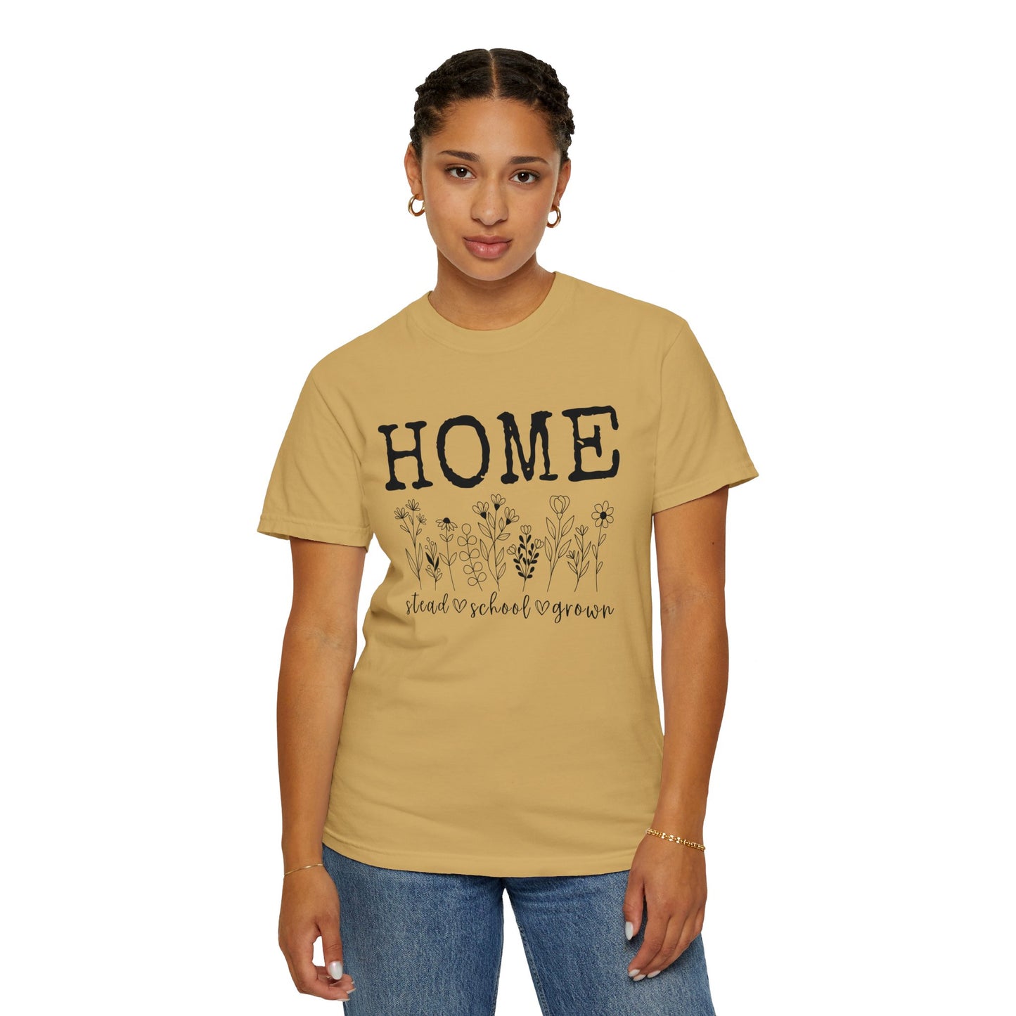 Homestead, Homeschool, Homegrown Floral Tee