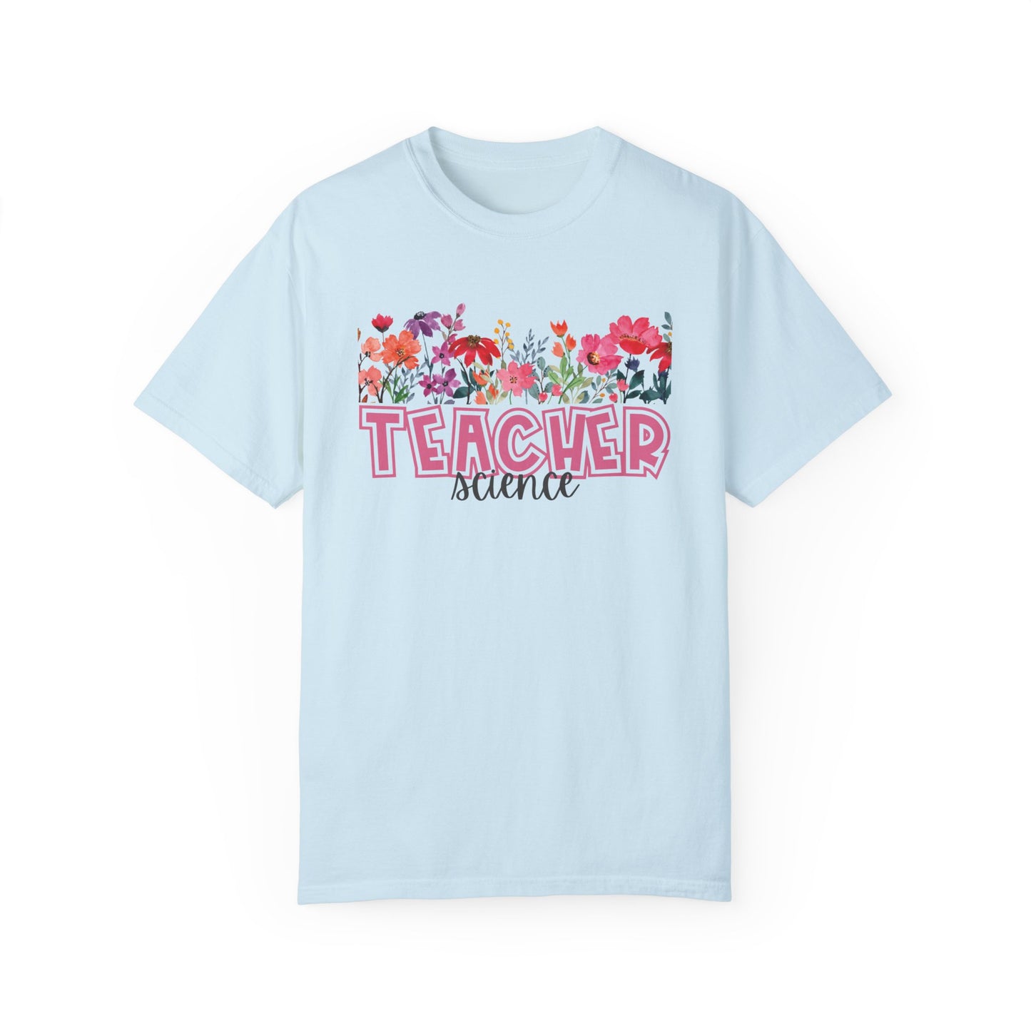 Bright Floral Science Teacher Tee